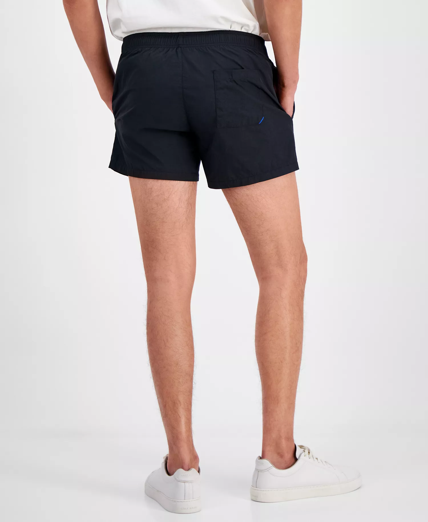 Men's Blue Logo Swim Trunks - Black - 2XL