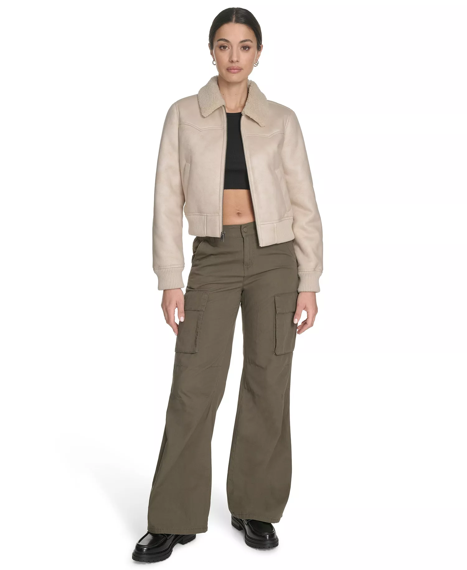 Women's Long Sleeve Western Jacket - Almond Milk - L