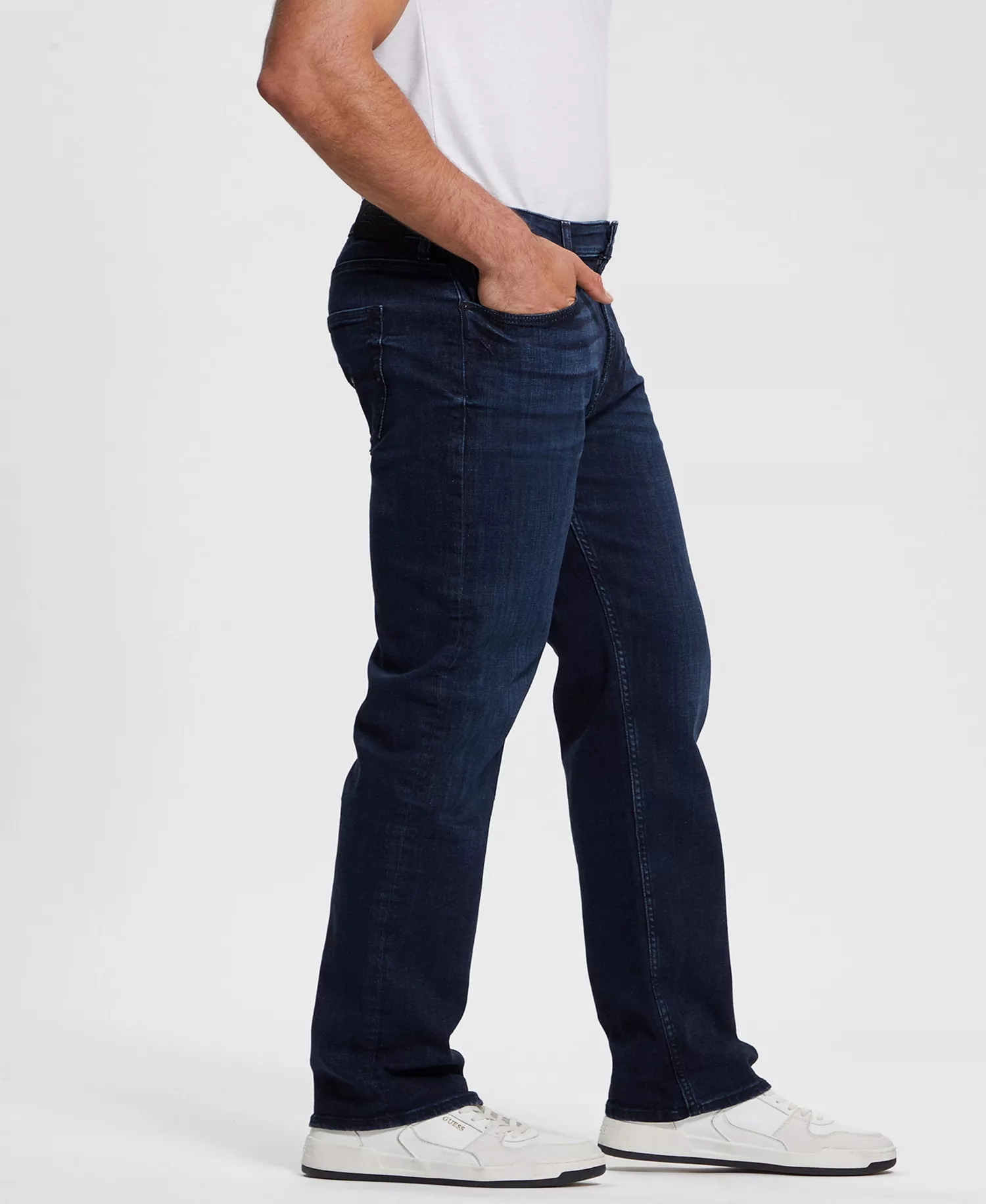 Men's Dark Wash Regular Straight Jeans - Dark Wash - 32 - 30