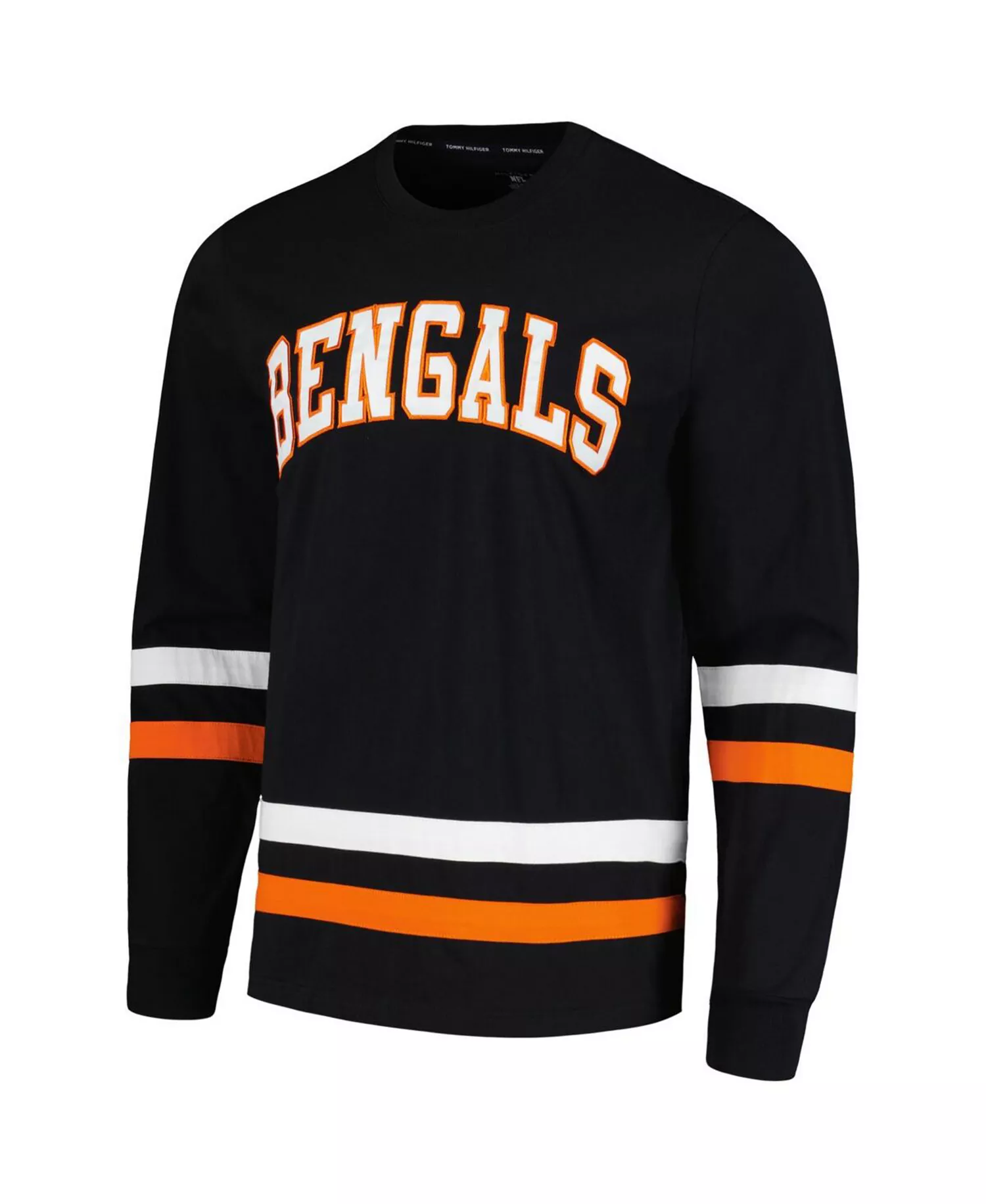 Men's Black/Orange Cincinnati Bengals Nolan Long Sleeve T-Shirt - Black, Orange - XL