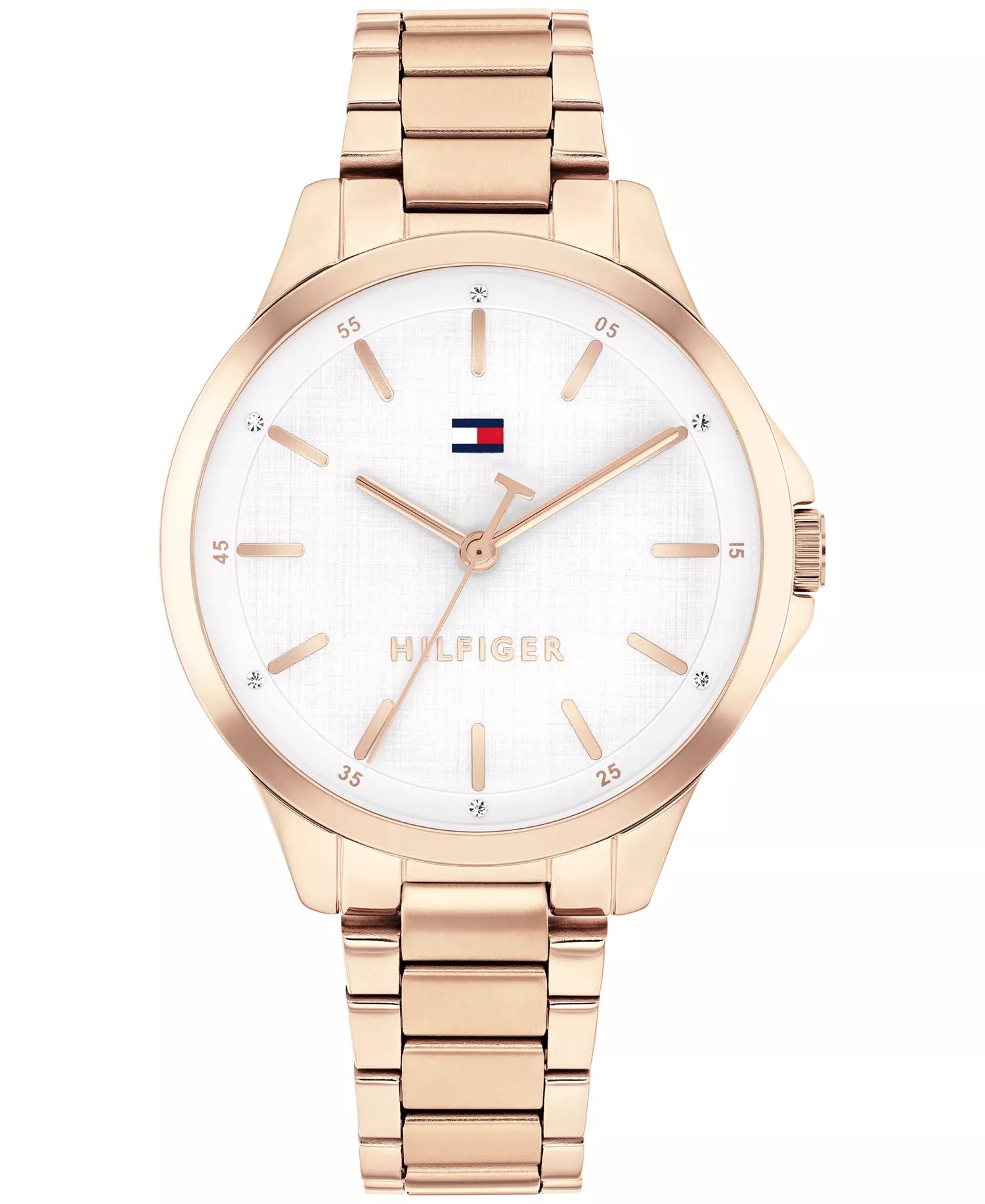 Women's Quartz Carnation Gold Tone Stainless Steel Bracelet Watch, 34mm - Carnation Gold - 34