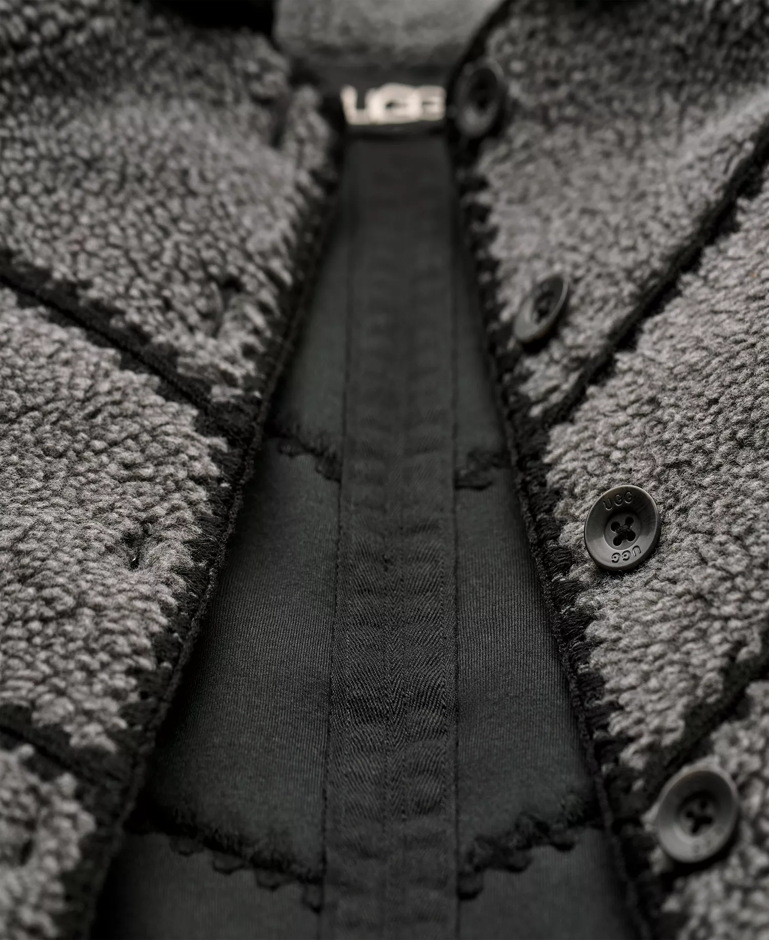 UGG Women's Ellison Fluff Shell Jacket - Charcoal Heather - L