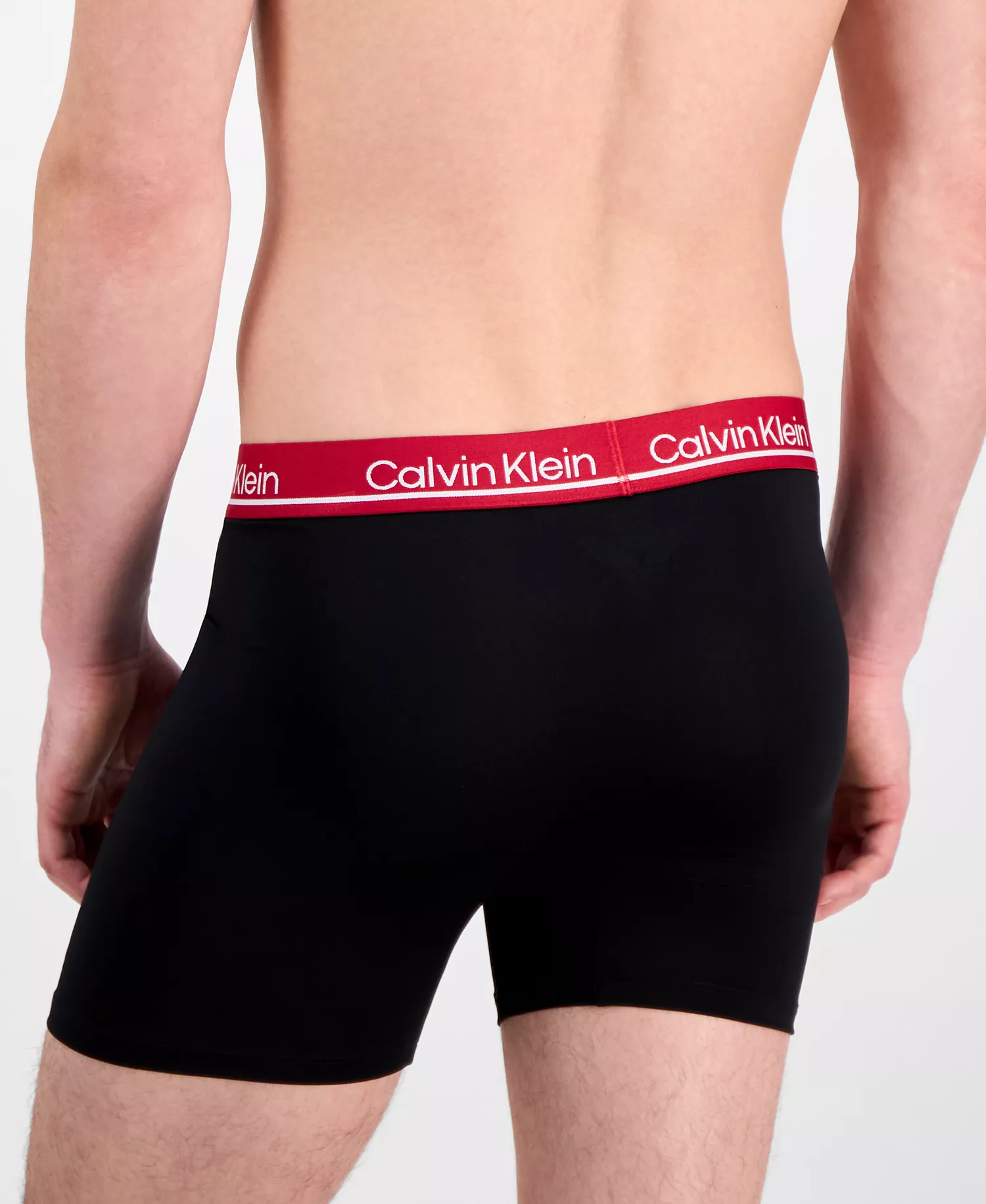 Men's Microfiber Plus Moisture-Wicking Boxer Briefs, Pack of 3  - Black Assorted - L