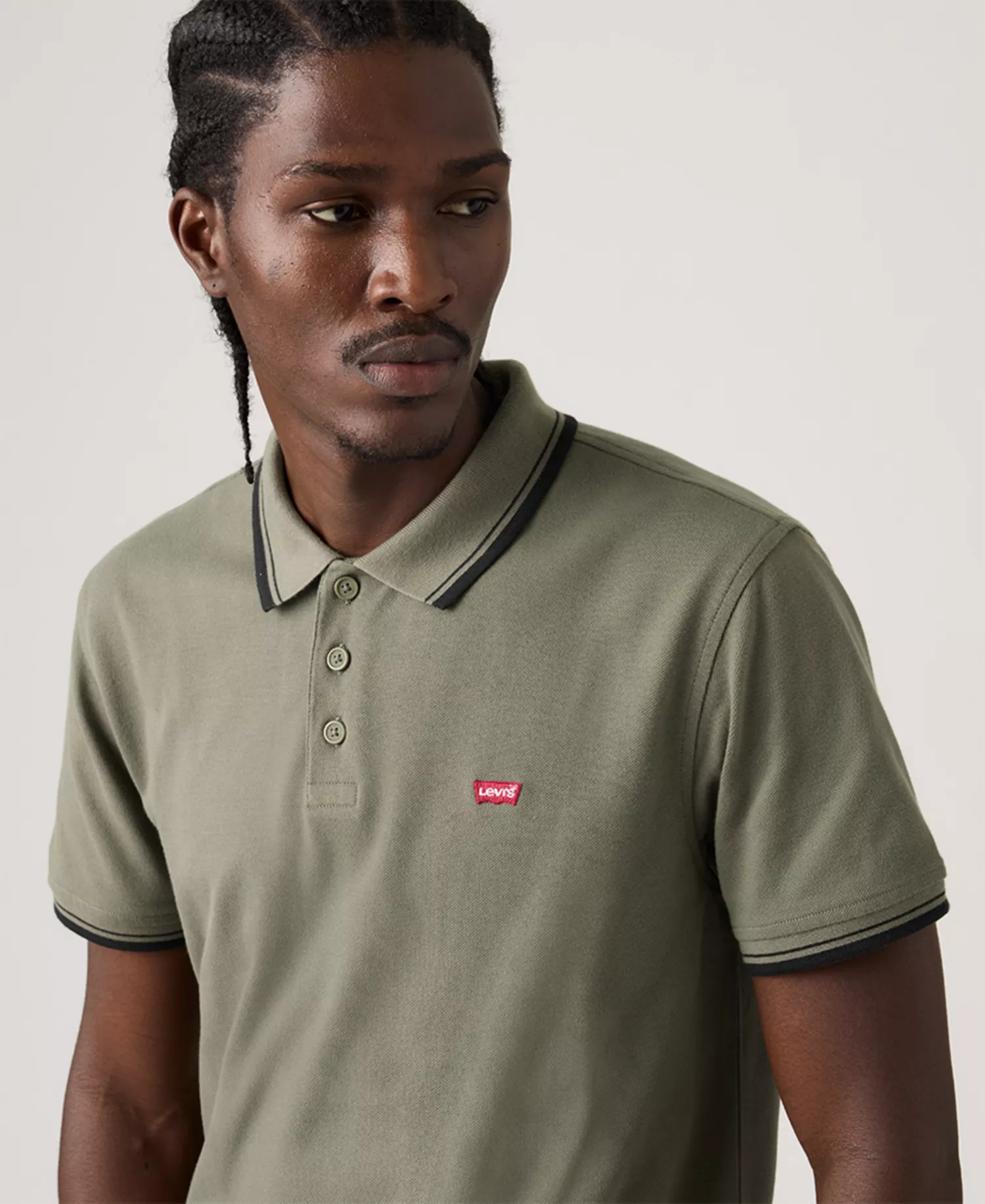 Men's Housemark Regular-Fit Short-Sleeve Polo Shirt - STRIPE MULLED BASIL - M