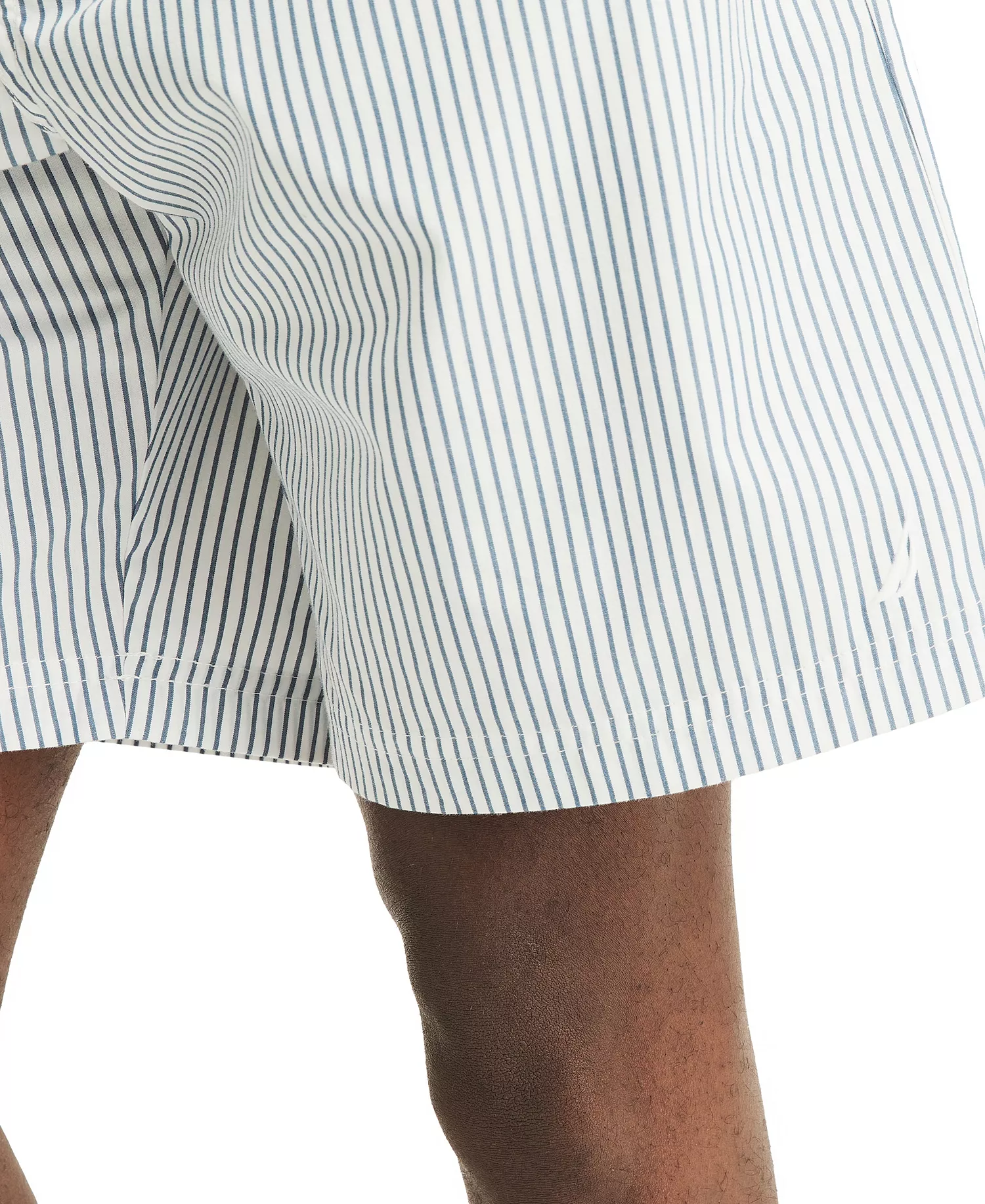 Men's Crafted Striped Poplin Sleep Short - Ensign Blue - XL