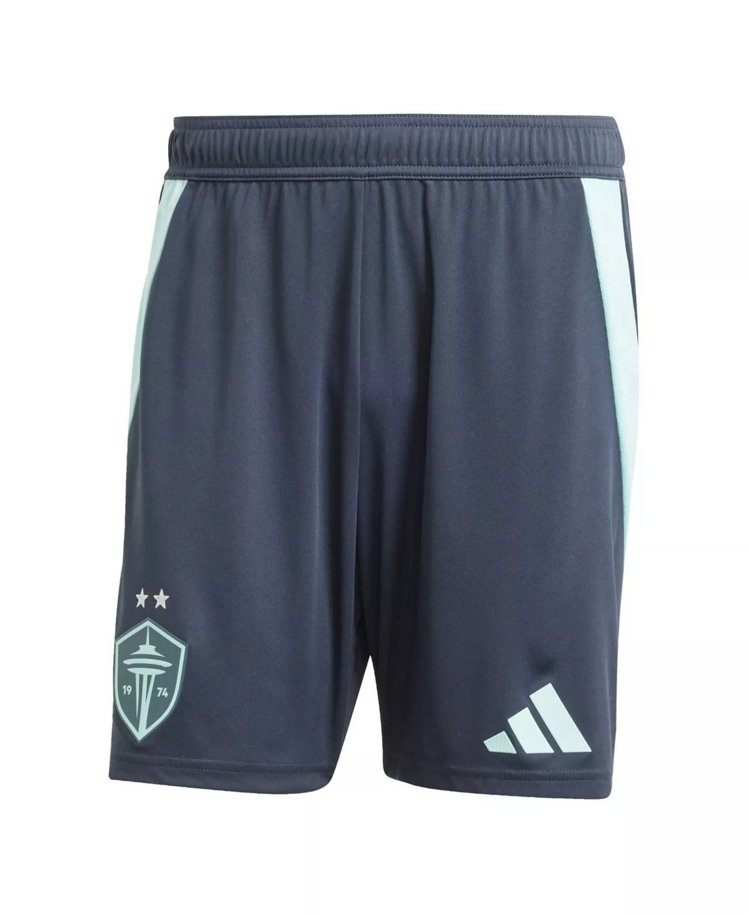 Men's Blue Seattle Sounders FC Away 2025 The Salish Sea Kit Authentic Shorts - Blue - 2XL