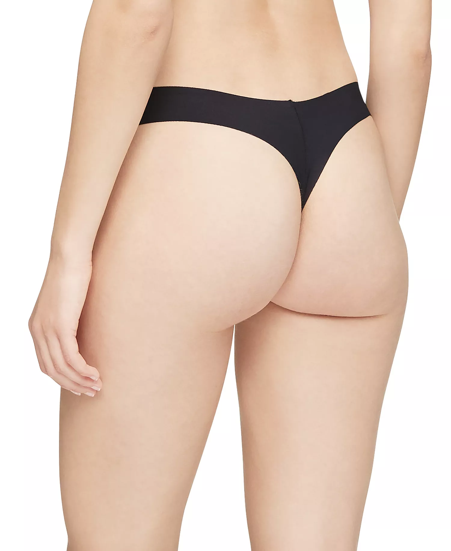 Women's Invisibles Thong Underwear 3-Pack QD3558 - Speak Easy/Light Caramel/Black - L