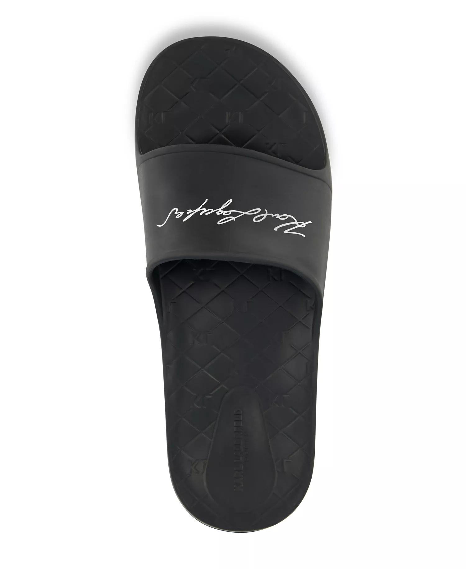 Men's Signature Logo Print Slides - Black - 10M
