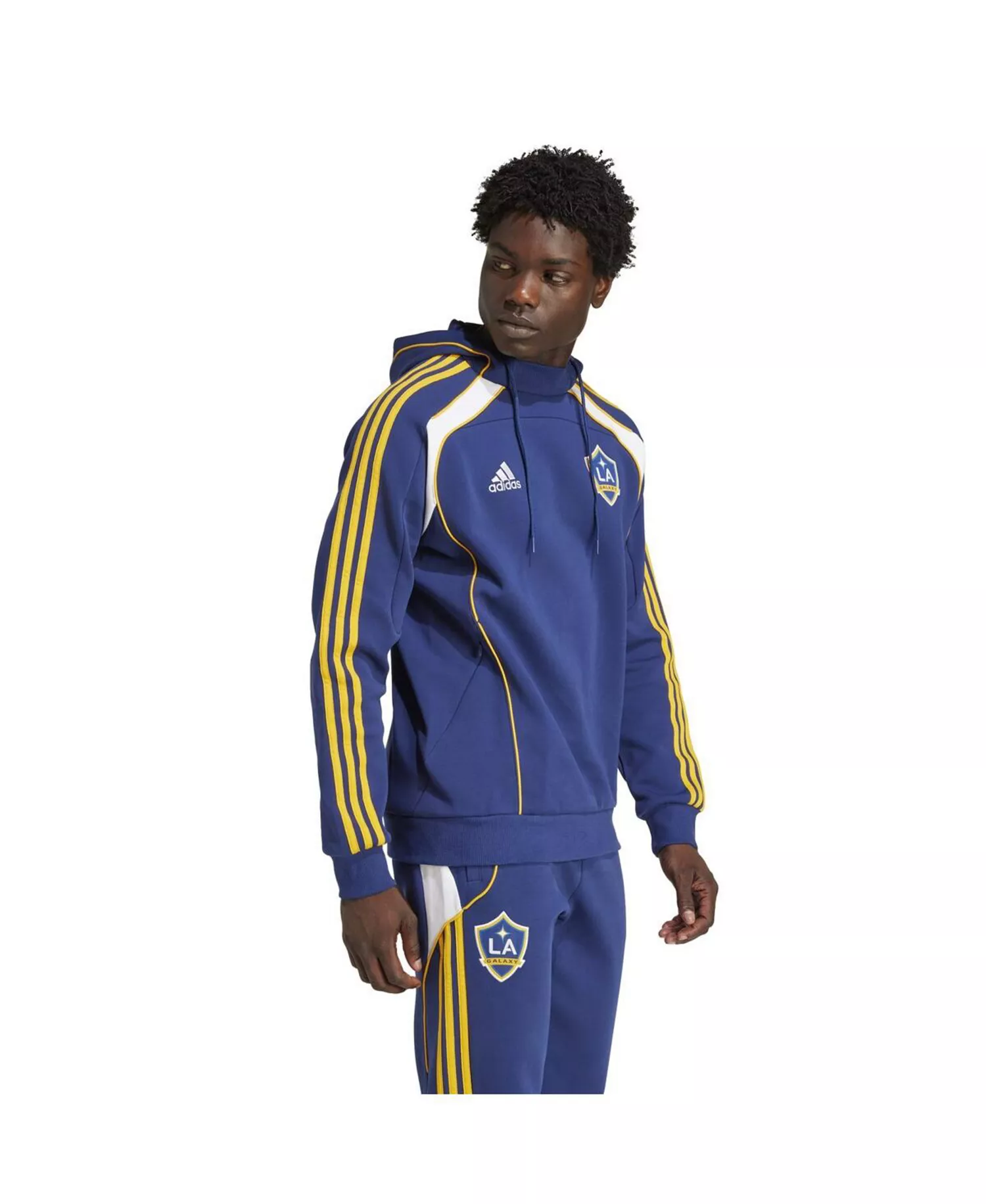 Men's Navy LA Galaxy 2025 Travel Pullover Hoodie - Navy - 2XL