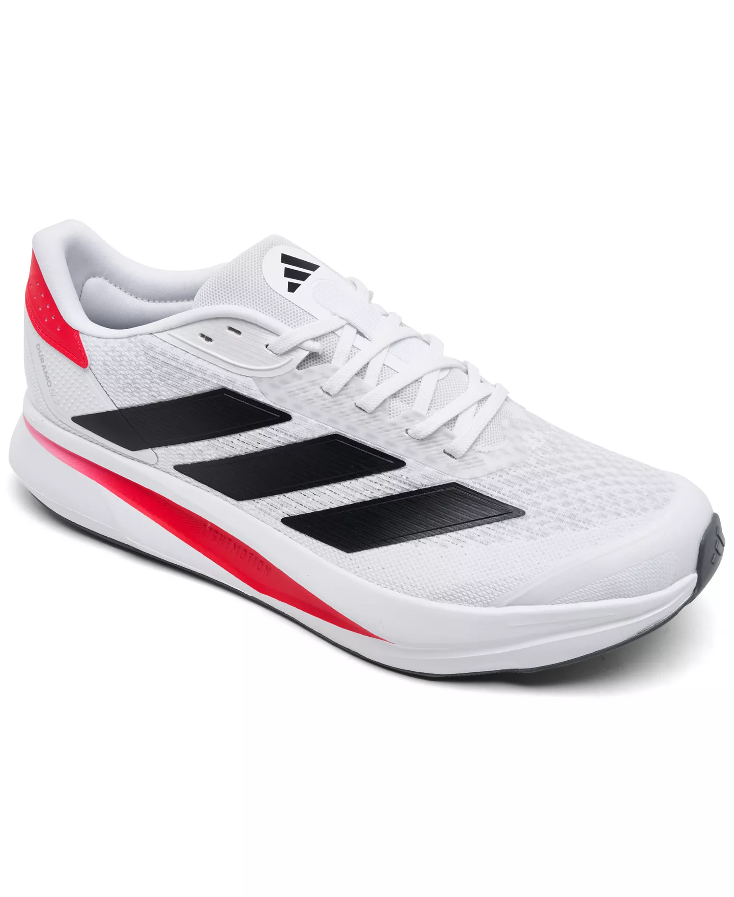 Men's Duramo SL 2.0 Running Sneakers from Finish Line - White, Black, Red - 10