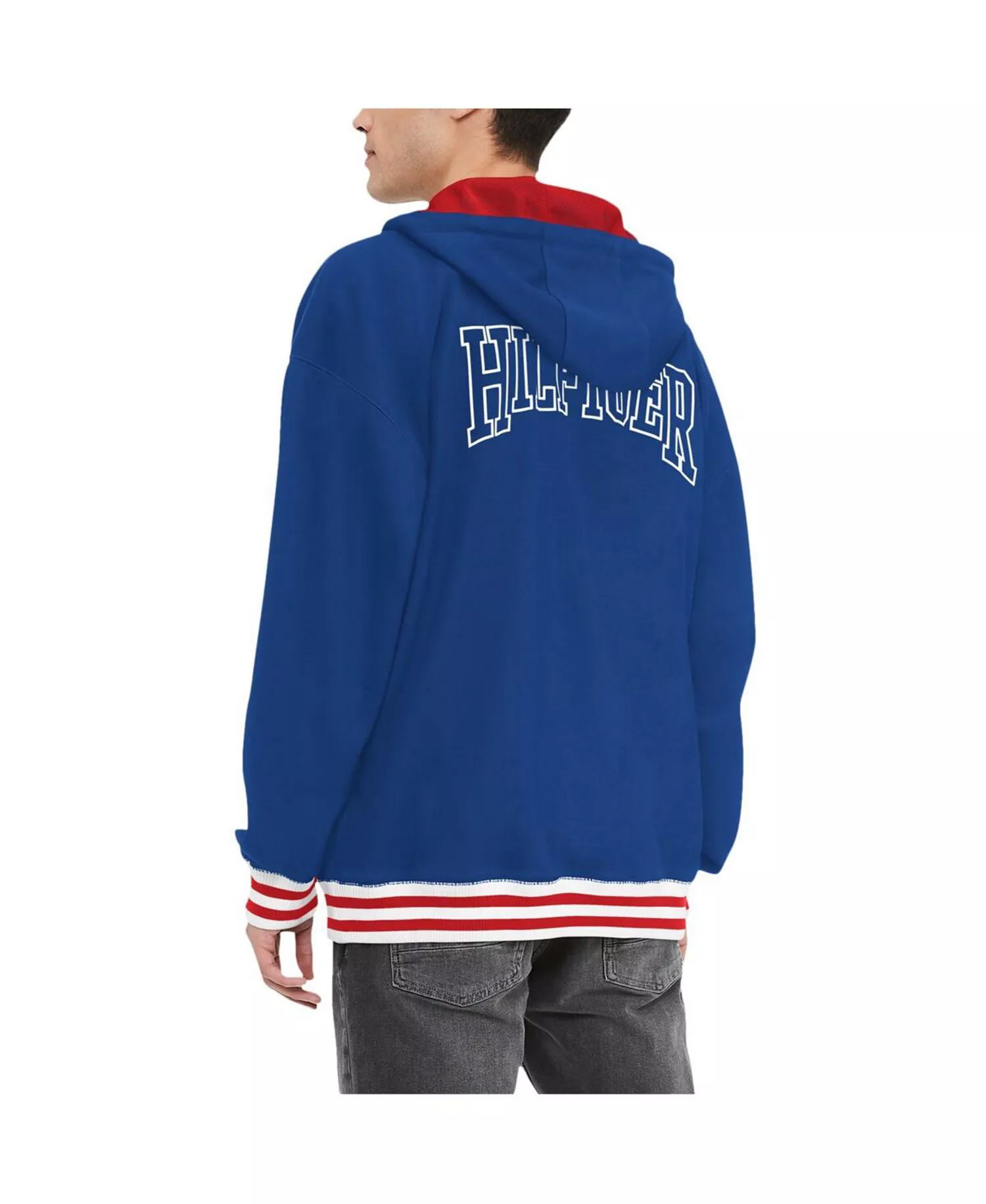 Men's Royal New York Giants Aaron Quarter-Zip Hoodie - Royal - L