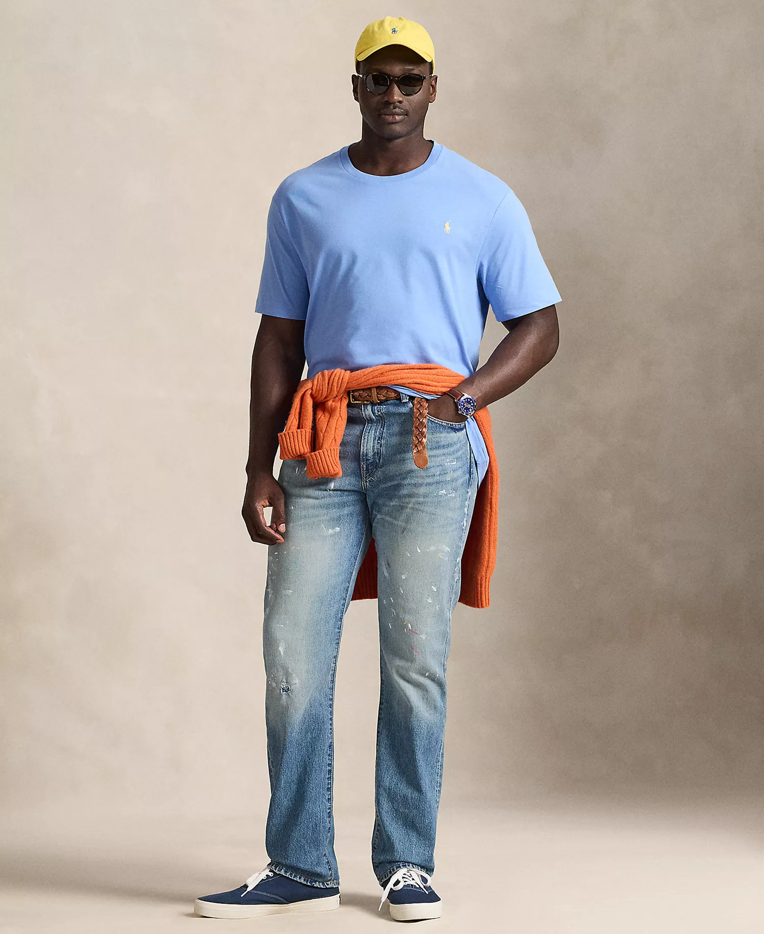 Men's Big & Tall Jersey Crewneck T-Shirt - Bristol Blue - 2LT