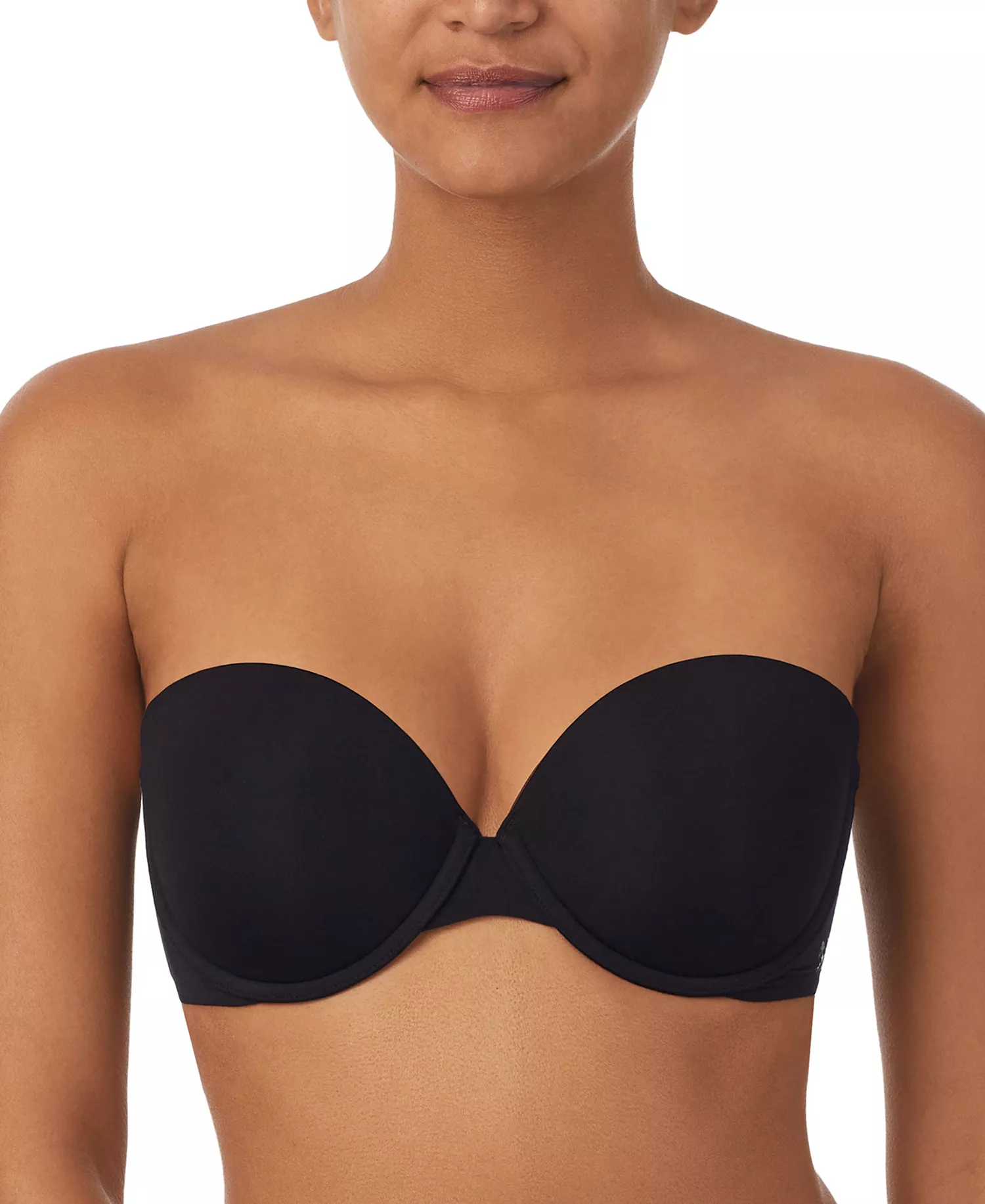 Women's Smooth Essentials Strapless Bra, DK7749 - Black - 32 - B