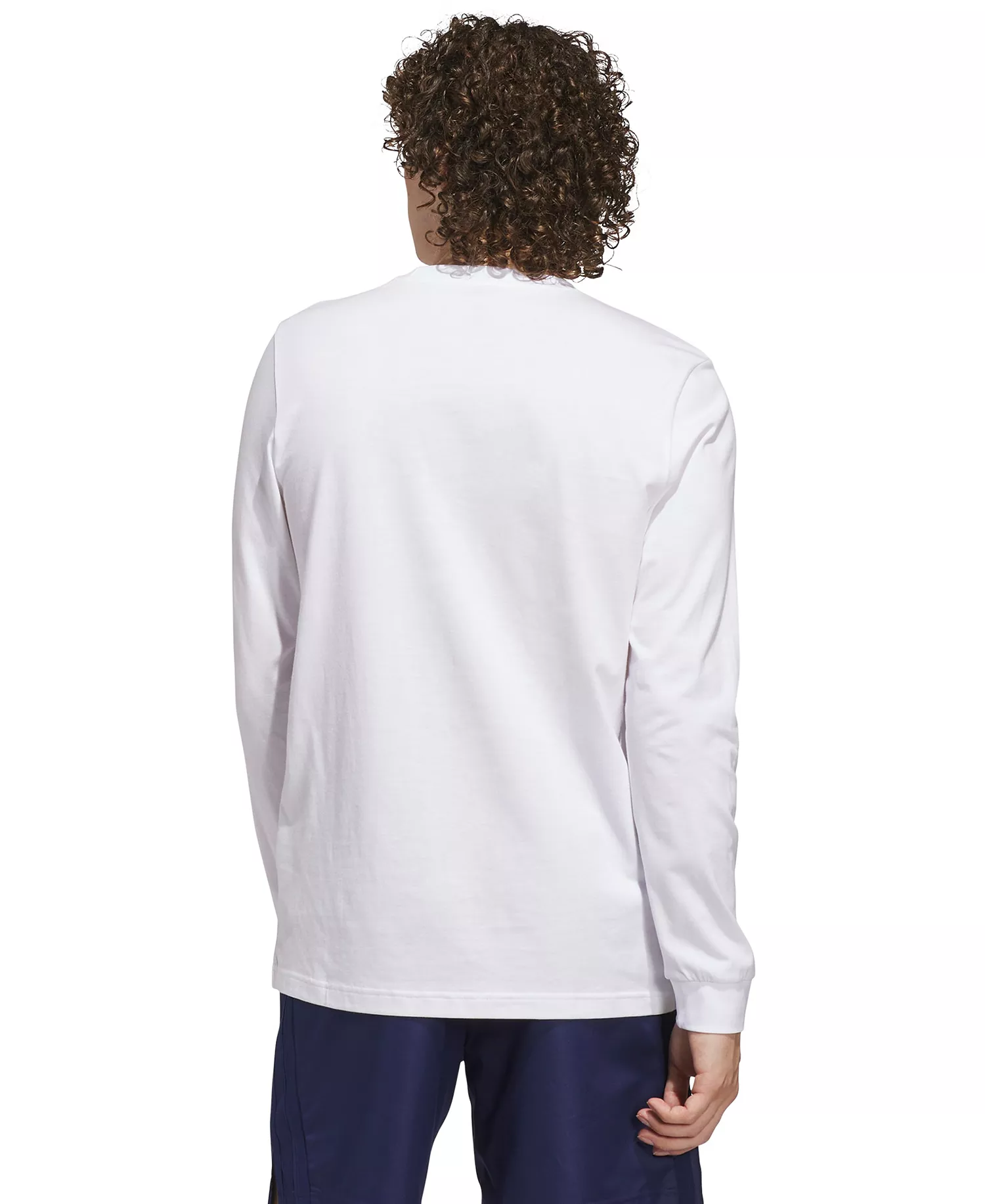 Men's 3-Stripes Lights Graphic Long-Sleeve T-Shirt - White - 2XL