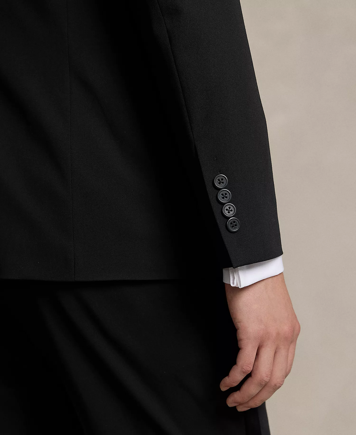 Men's Polo Modern Performance Twill Tuxedo - Black - 38S x 31W