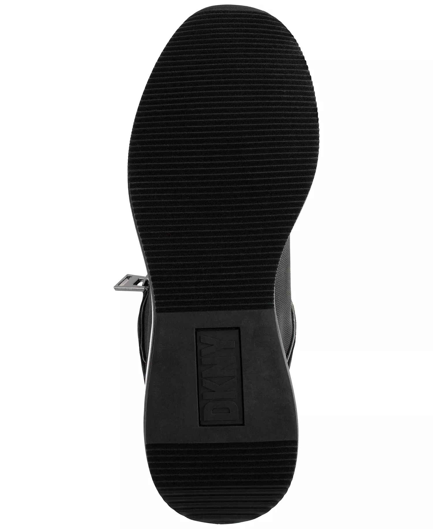 Kaden Lace-Up Zip Wedge Sneakers - Black/ Dark Gunmetal - 10M