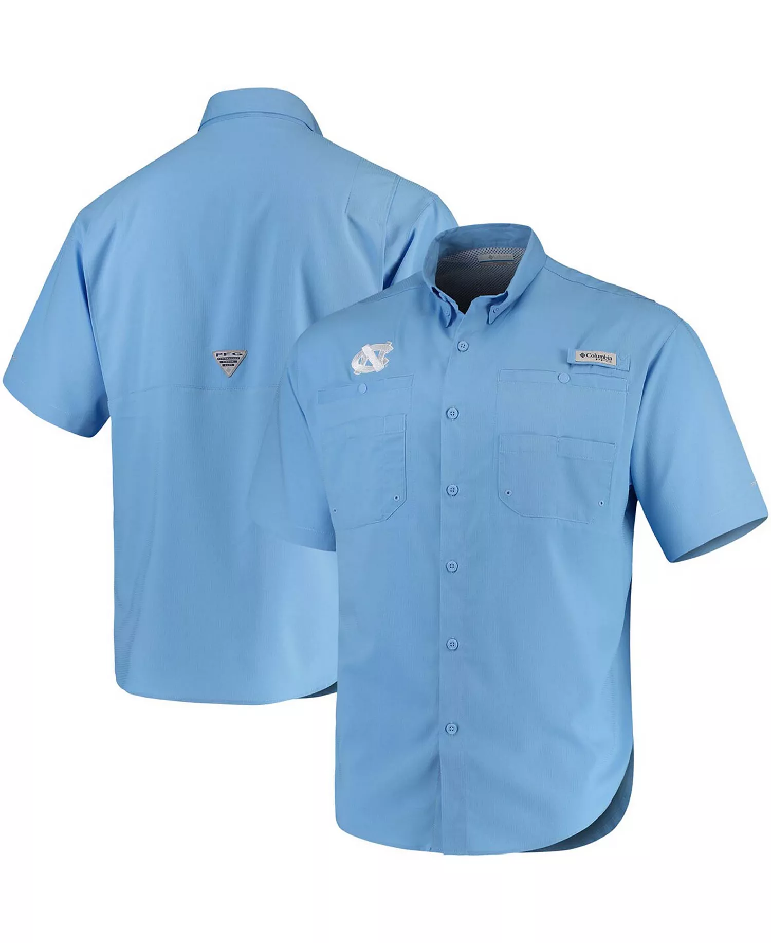 Men's Light Blue North Carolina Tar Heels Tamiami Shirt - Light Blue - L