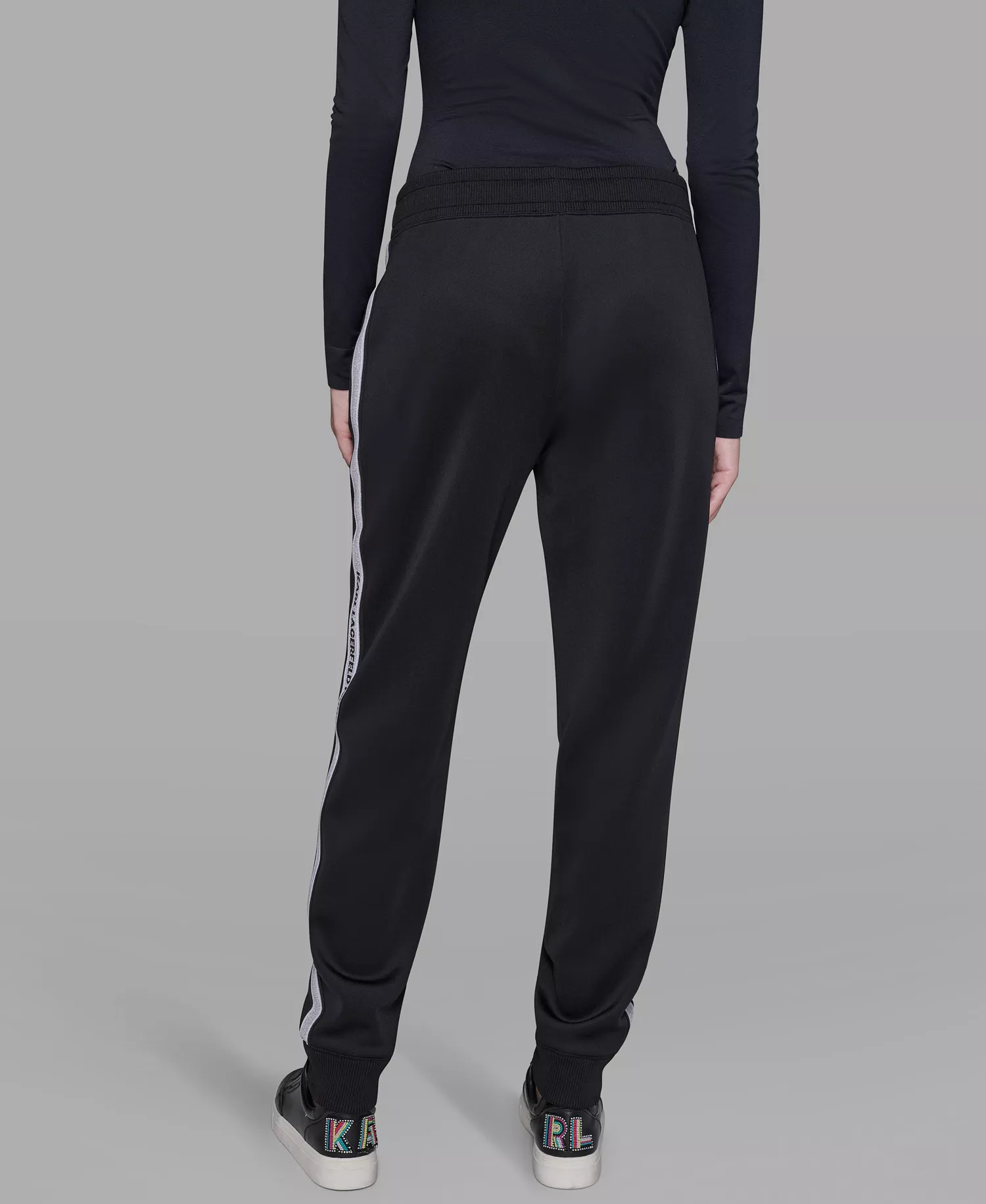Women's Logo Tape Joggers - Black - L