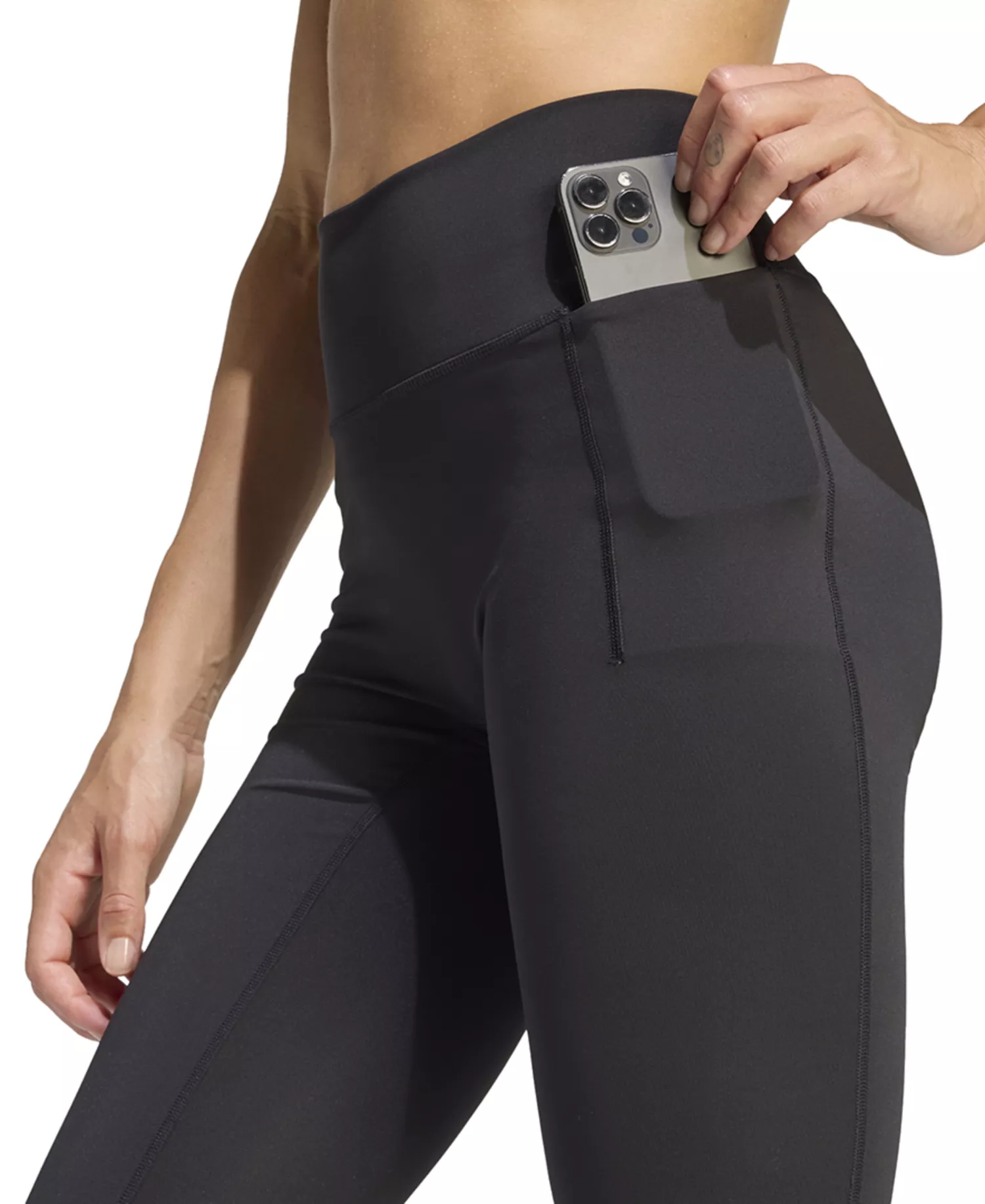 Women's Optime Workout Training Leggings - Black - 2XL