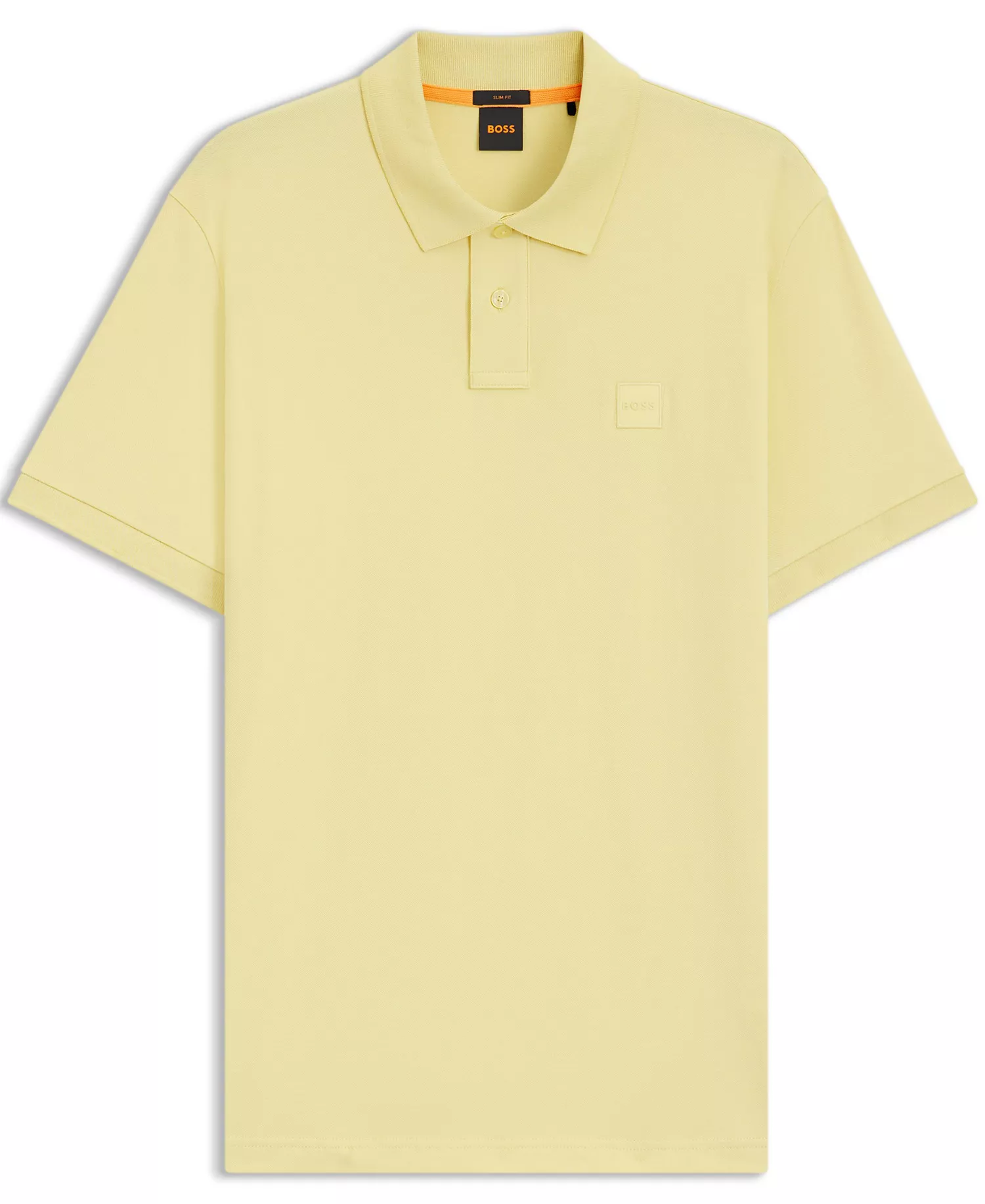 Men's Slim-Fit Stretch-Cotton Polo Shirt - Yellow - 2XL
