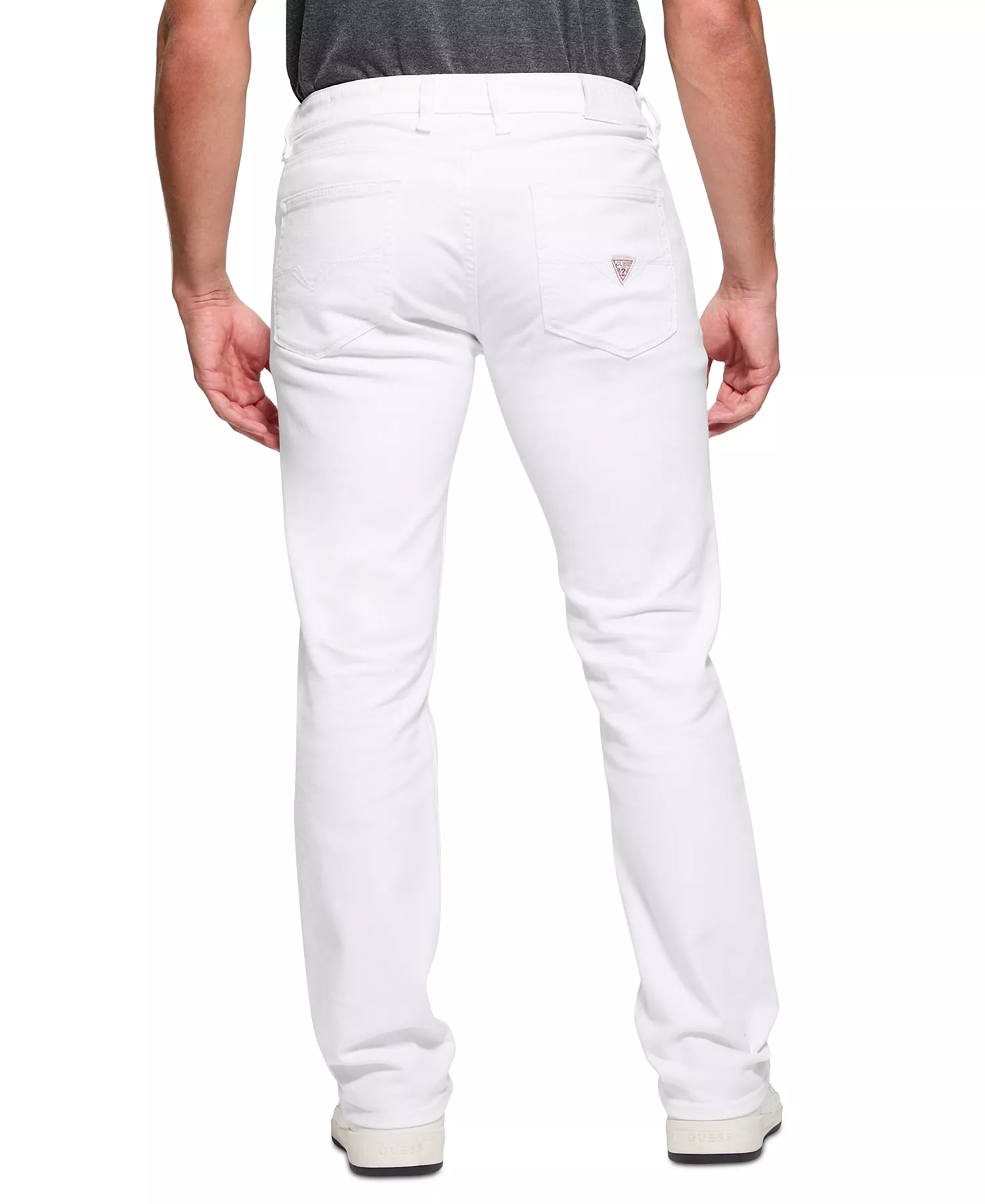 Men's Slim-Straight White Denim Jeans - Optic White - 30x30