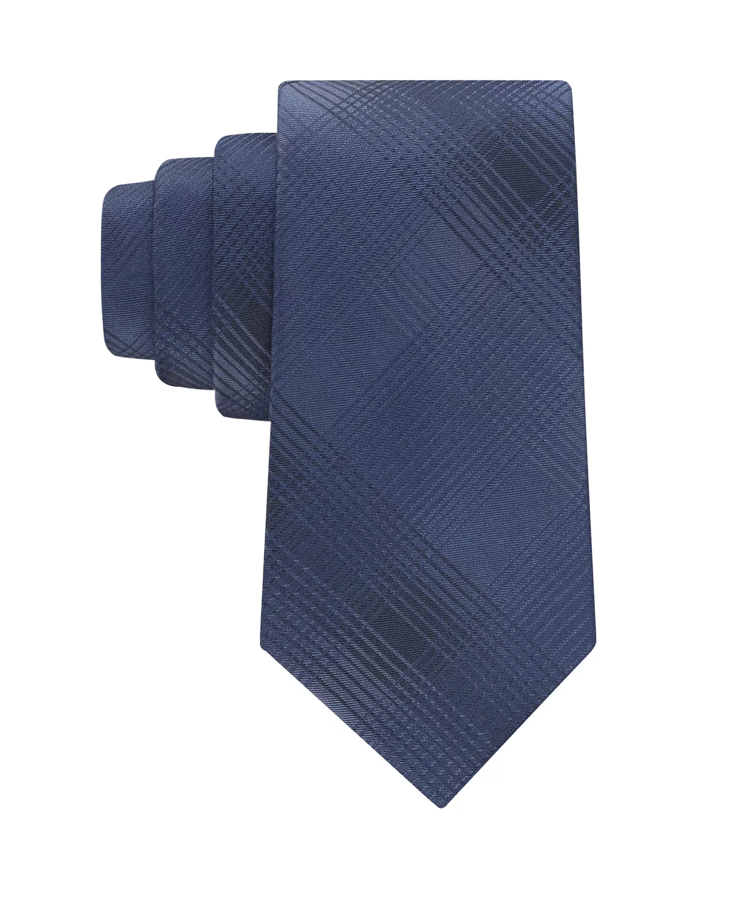 Men's Kali Plaid Tie - Navy - ONE SIZE