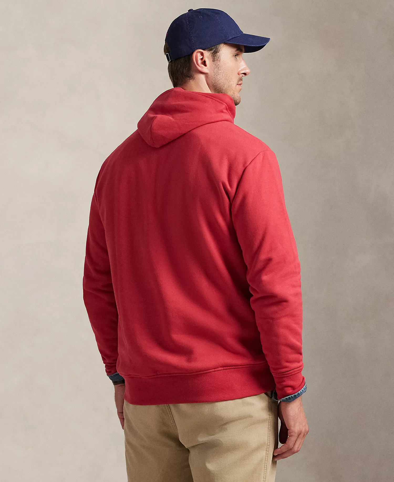 Men's Big & Tall Graphic Hooded Sweatshirt - Sunrise Red - 2LT