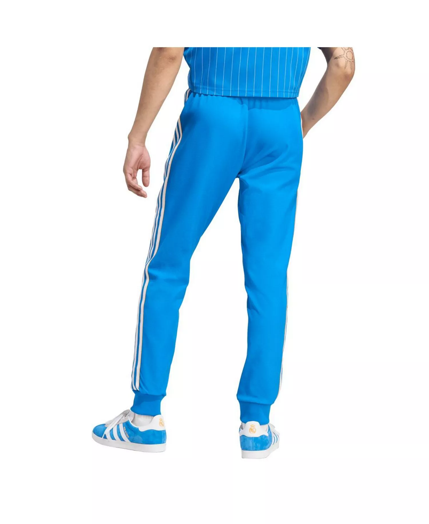 Men's Blue Real Madrid Lifestyler Track Pants - Blue - 2XL