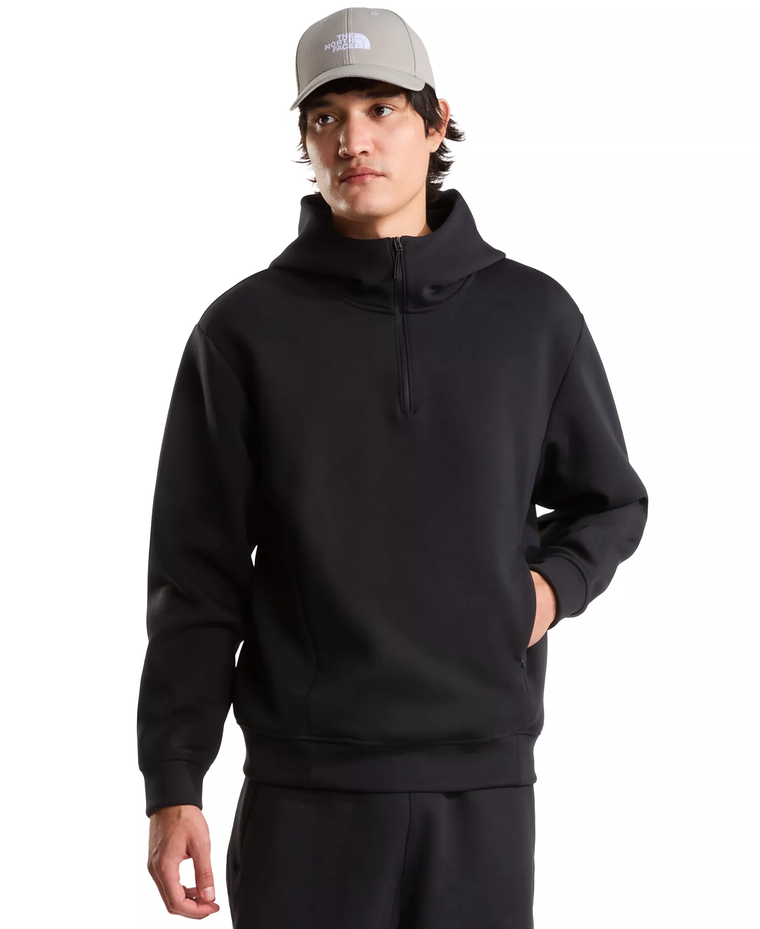 Men's Dynamic ¼ Zip Hoodie - Black - L