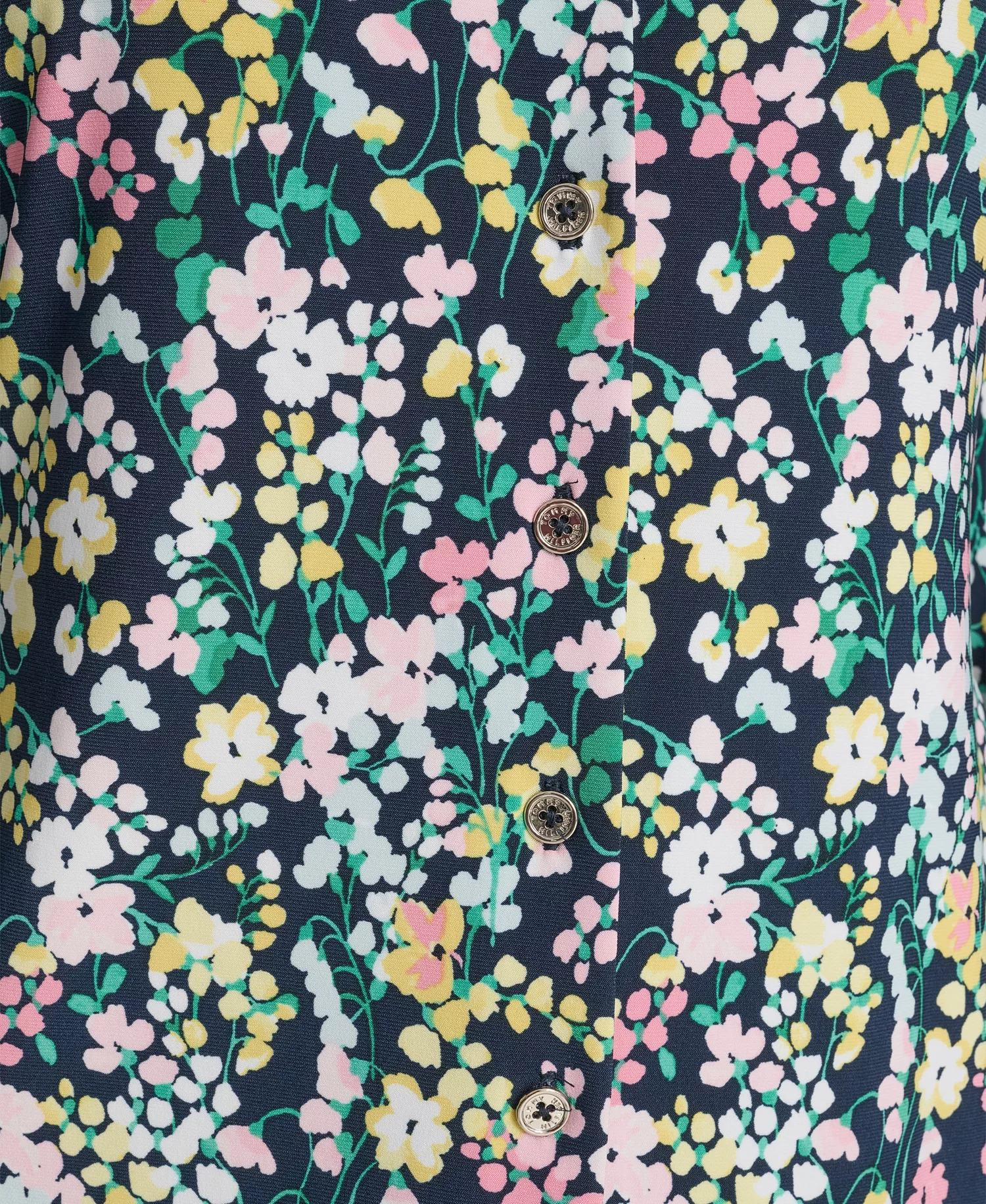 Women's Floral Long-Sleeve Shirt - Midnight Multi - L