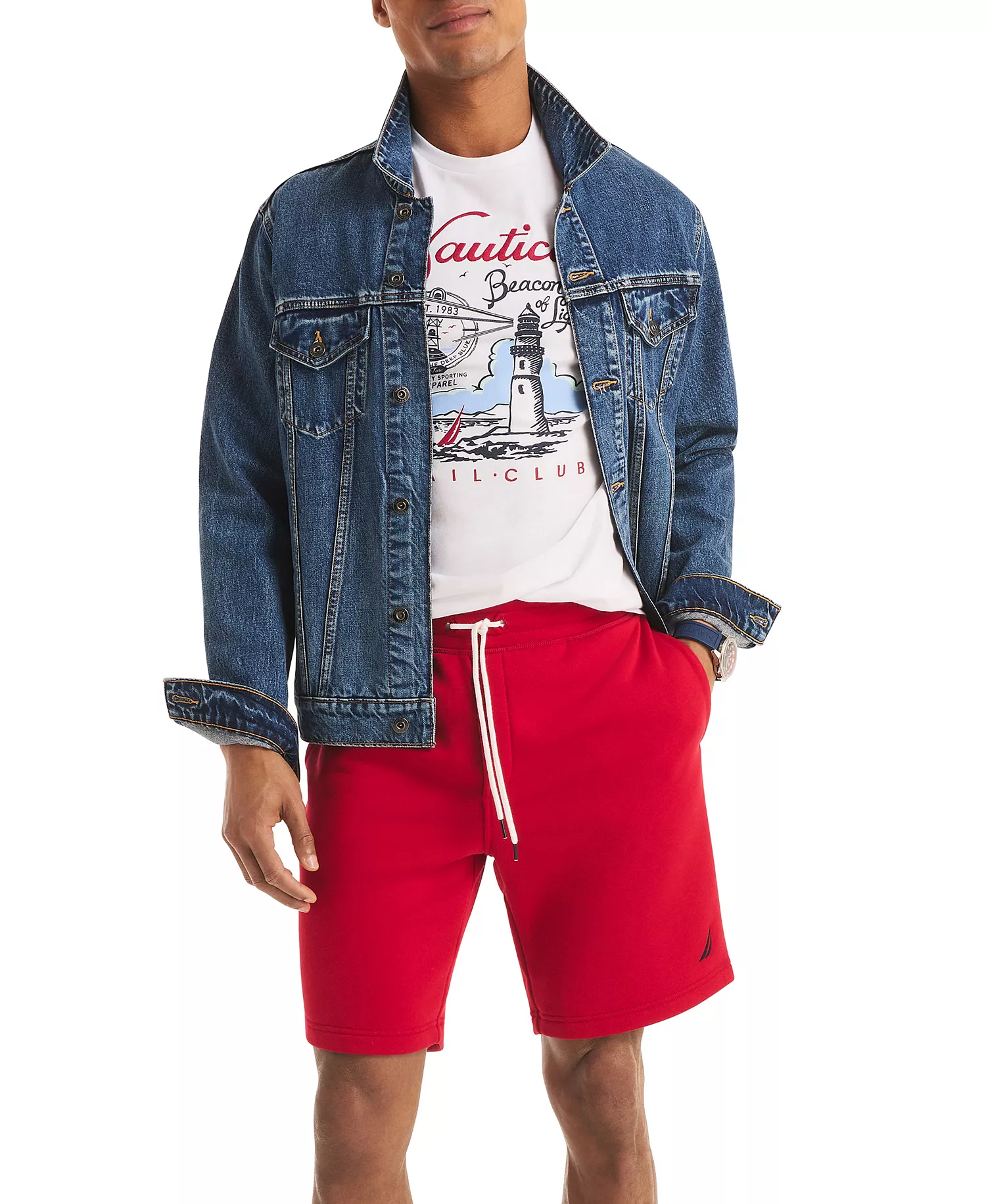 Men's Short Sleeve Beacon of Light Graphic T-Shirt - Bright White - 2XL