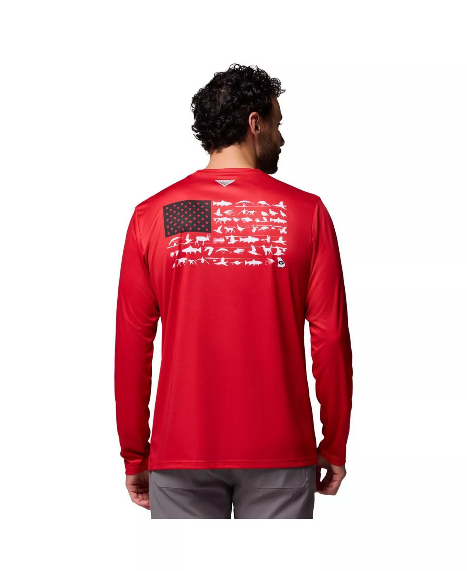 Men's Red Georgia Bulldogs PHG Terminal Shot Long Sleeve T-Shirt - Red - L