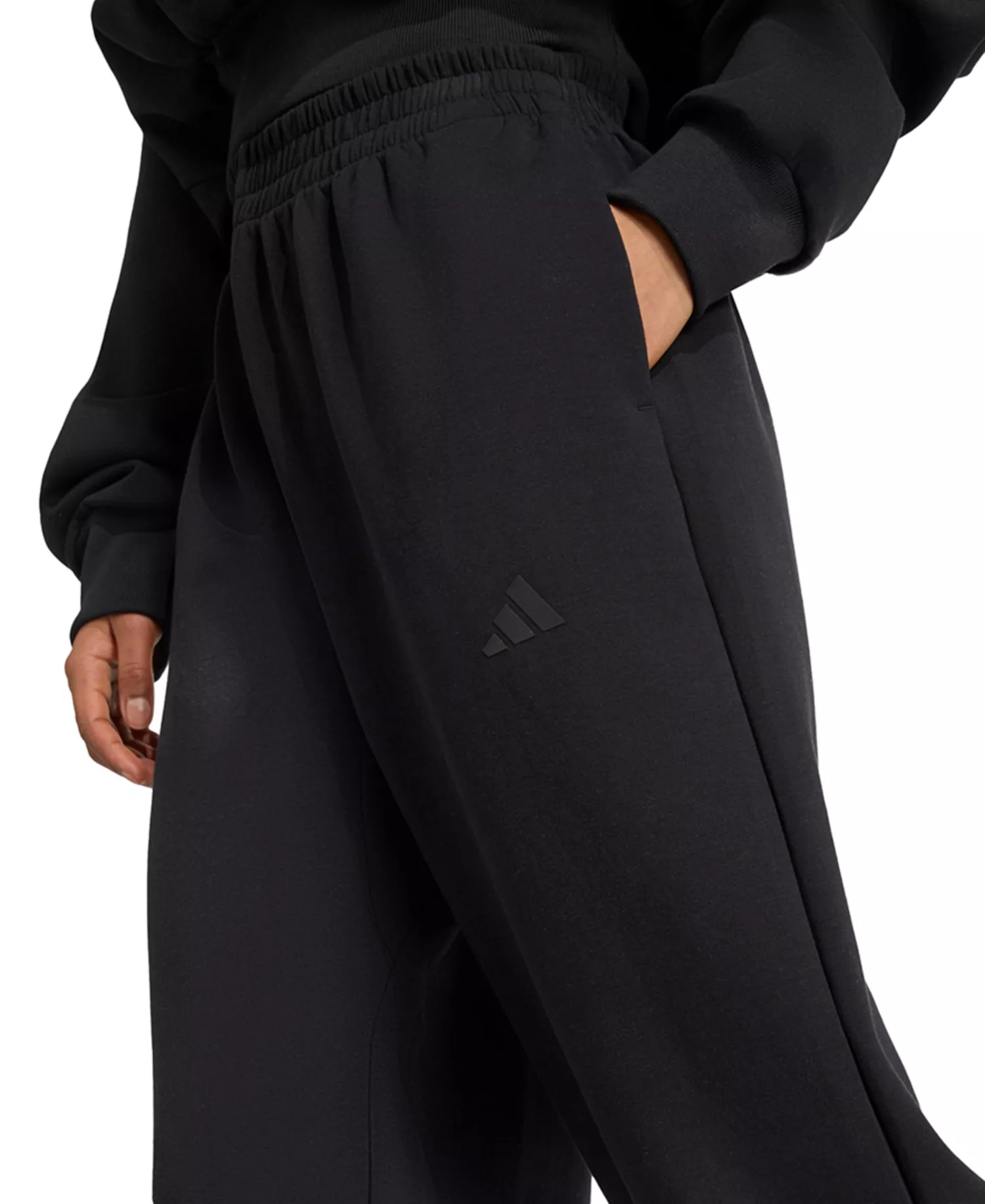 Women's Soft Lux Loose Mid-Rise Pull-On Pants - Black - 2XL