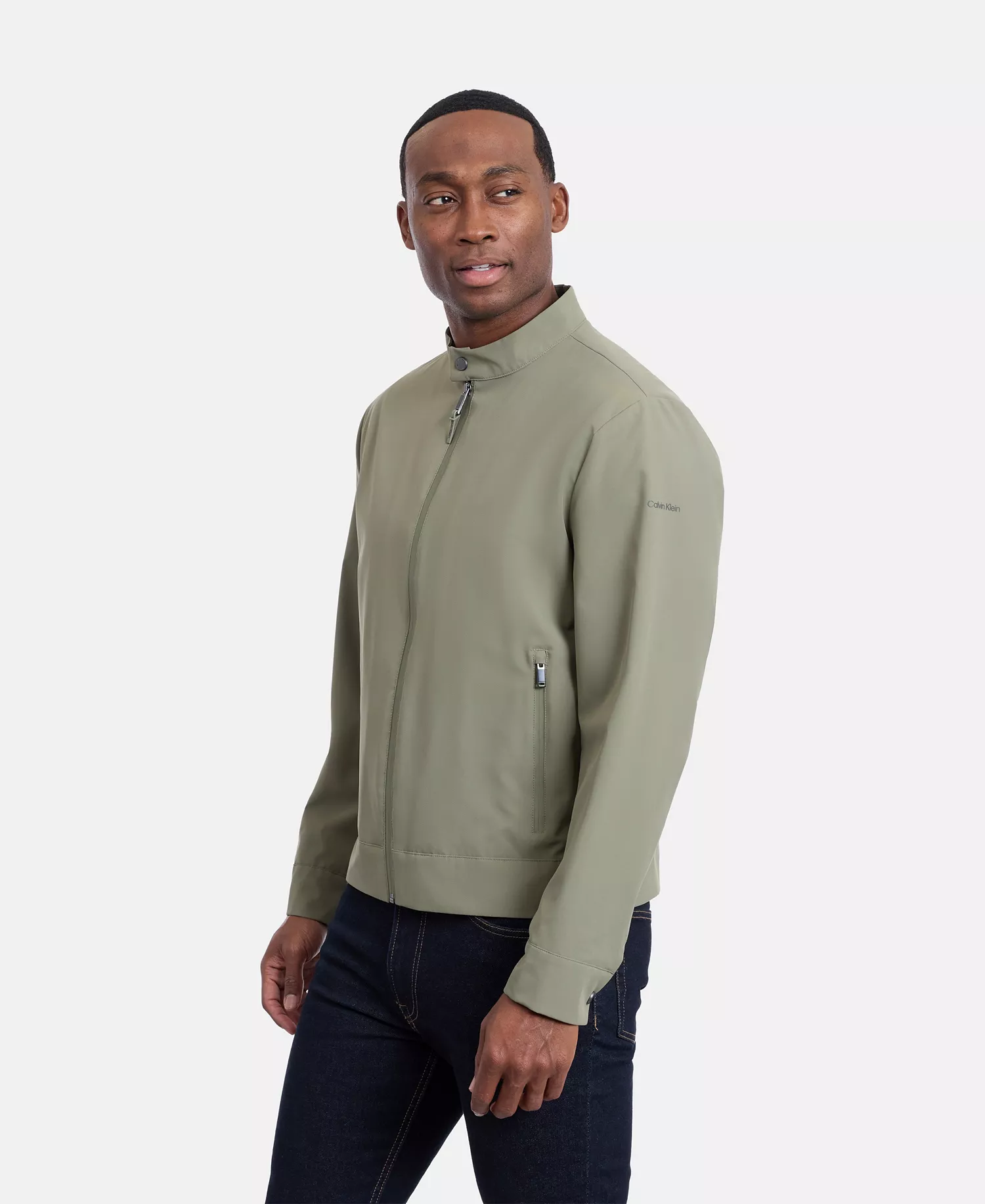 Men's Mesh-Lined Golf Jacket - Green - 2XL