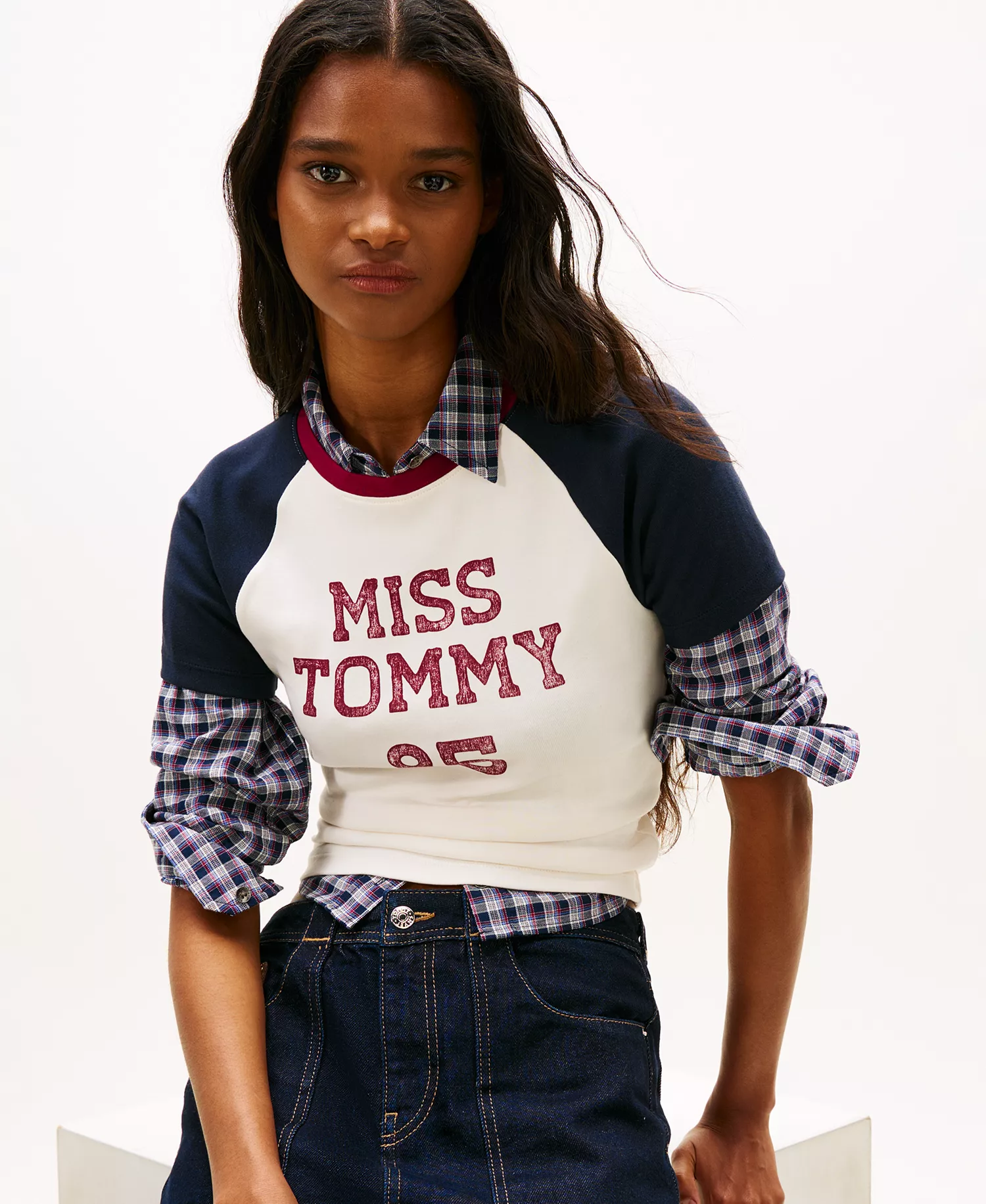 Women's Miss Tommy Logo T-Shirt - Ancient White - L