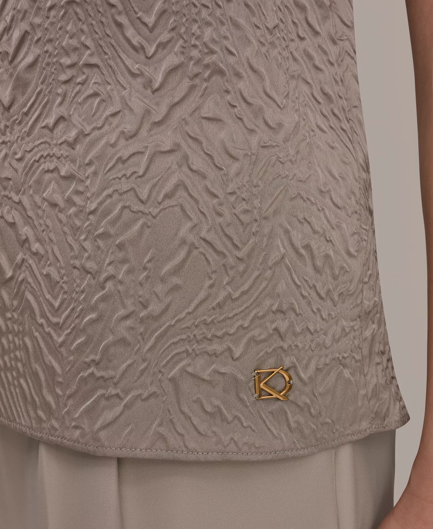 Women's Mixed Media Extended Shoulder Top - Turin - L