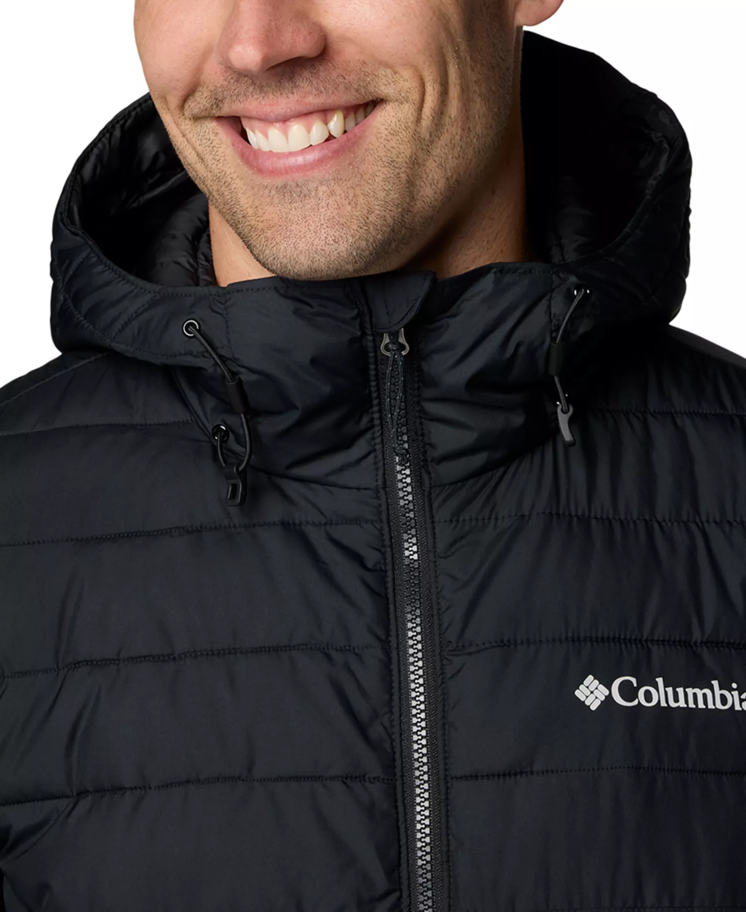 Men's Powder Lite II Hooded Jacket - Black - L