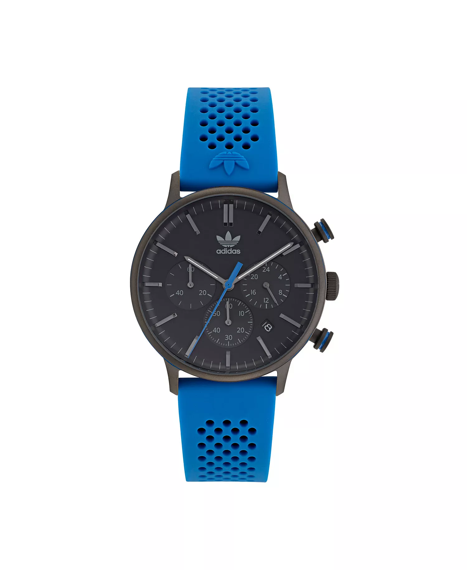 Unisex Chrono Code One Chrono Blue Silicone Strap Watch 40mm