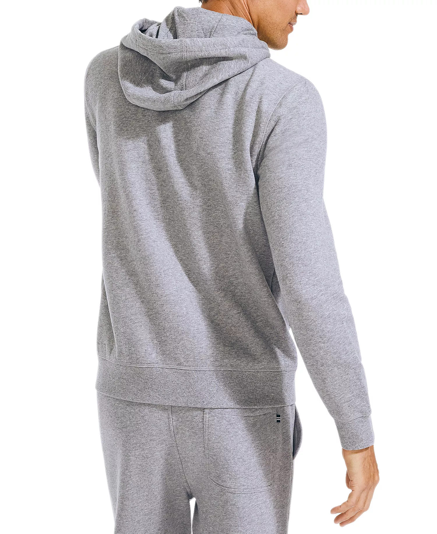 Men's Classic-Fit Super Soft Knit Fleece Zip Hoodie - Stone Grey - 2XL