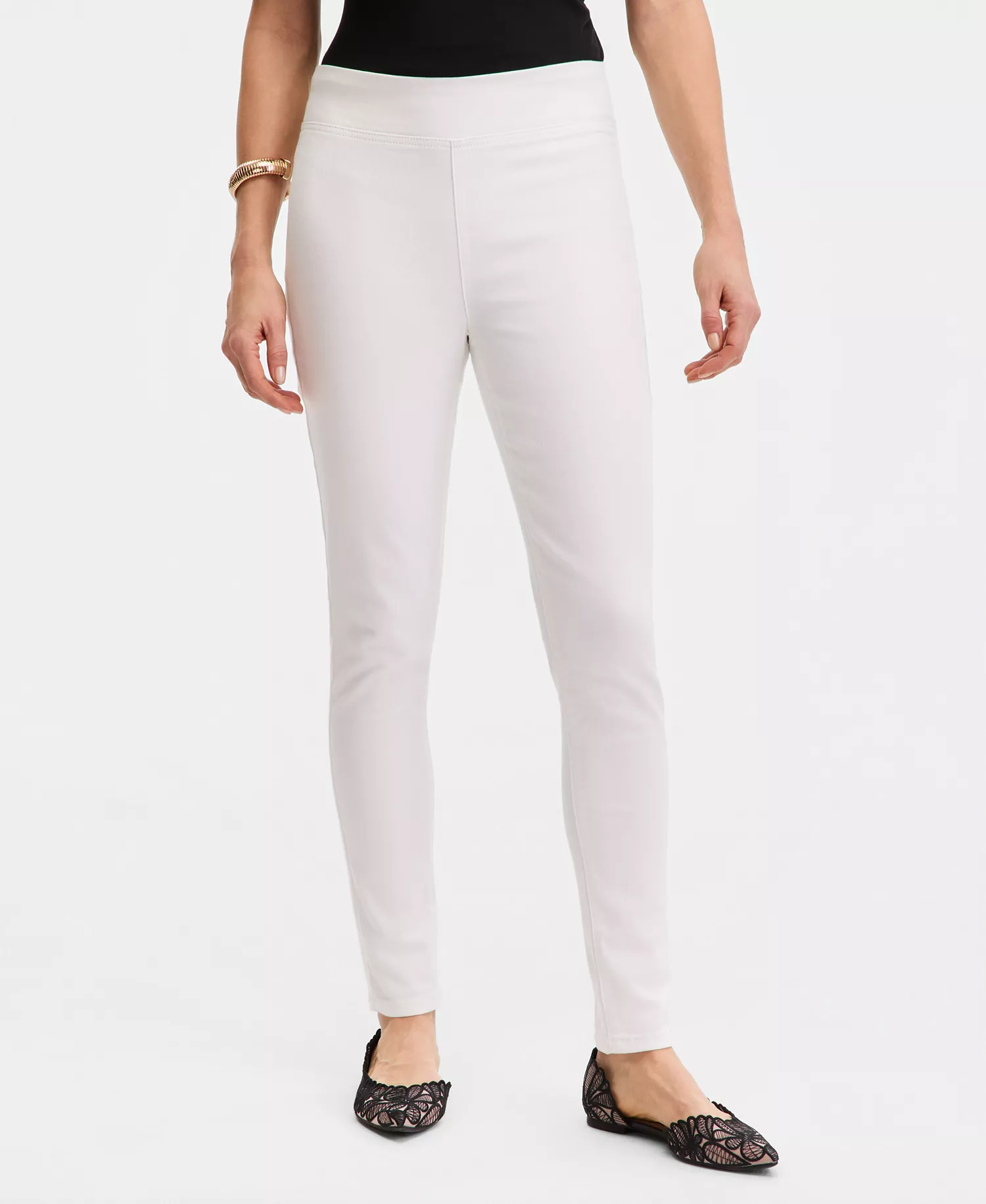 Women's Pull-On Skinny Jeans, Macy's Exclusive - Bright White - 0