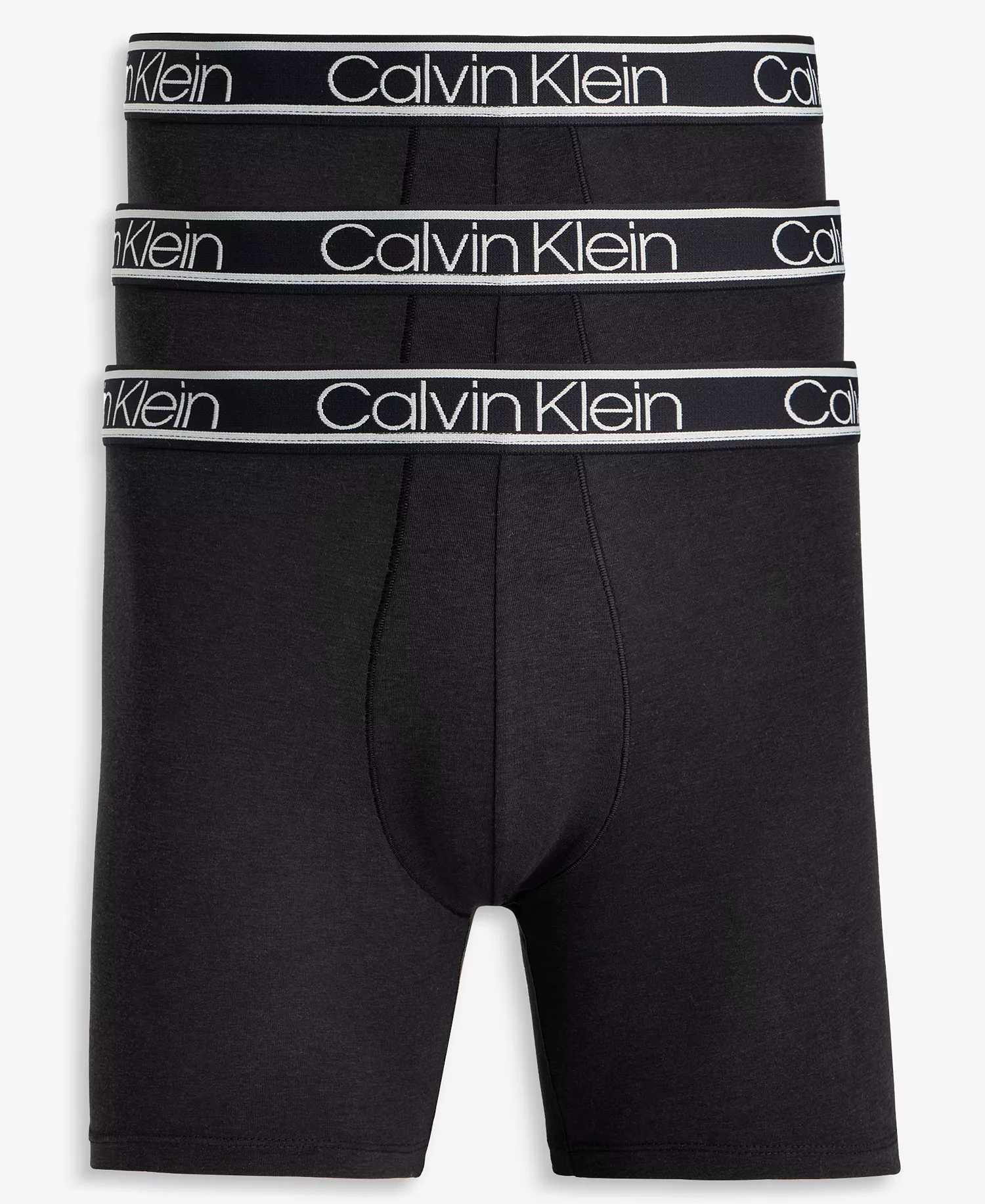 Men's 3pk. Comfort Logo Boxer Briefs - Black - L
