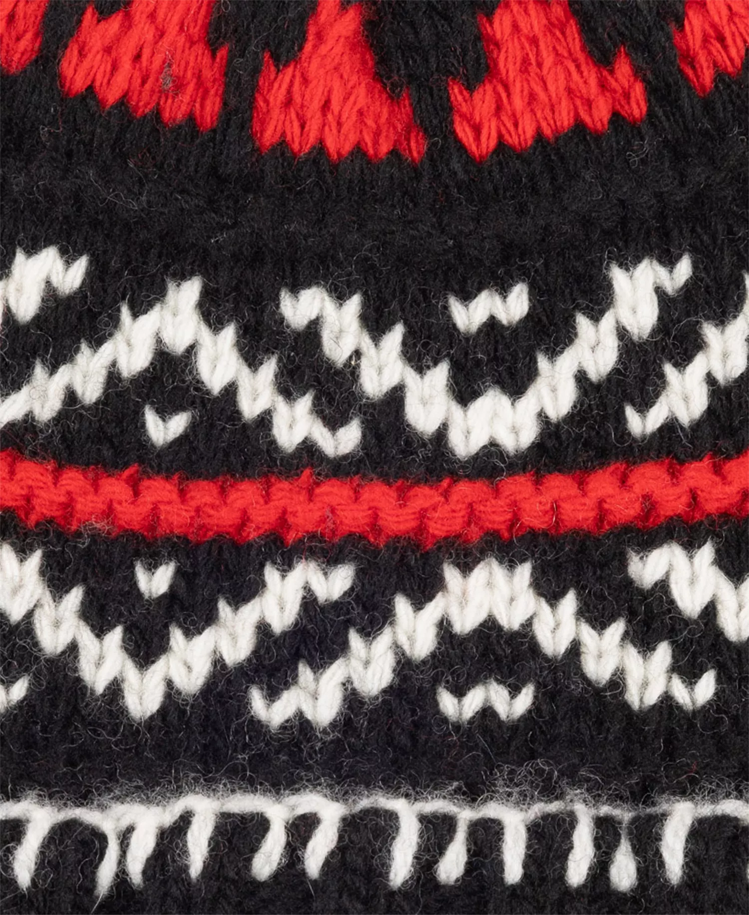 Men's Holiday Bear Beanie - Black Multi - ONE SIZE