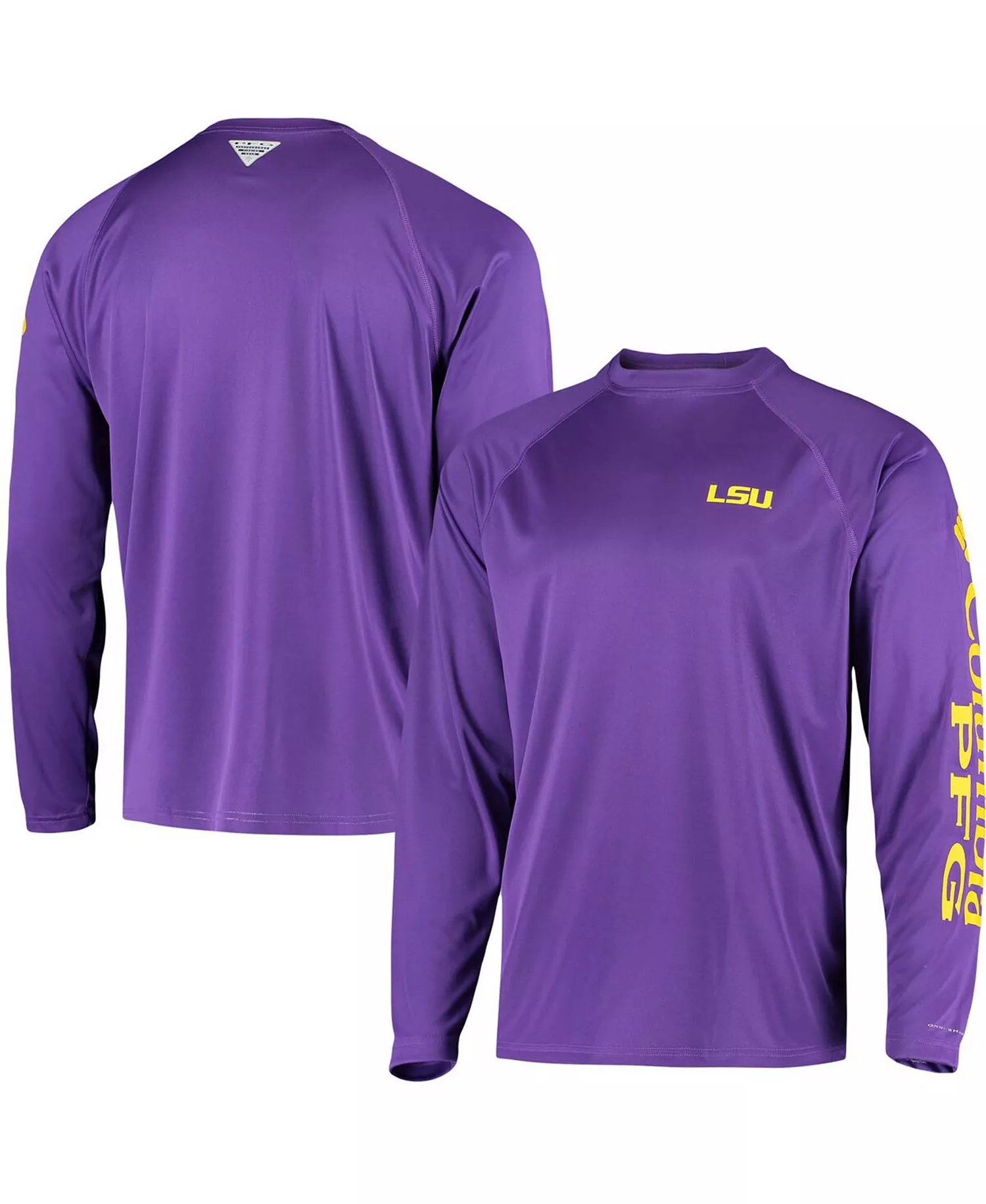 Men's Purple LSU Tigers Terminal Tackle Omni-Shade Long Sleeve T-shirt - Purple - L