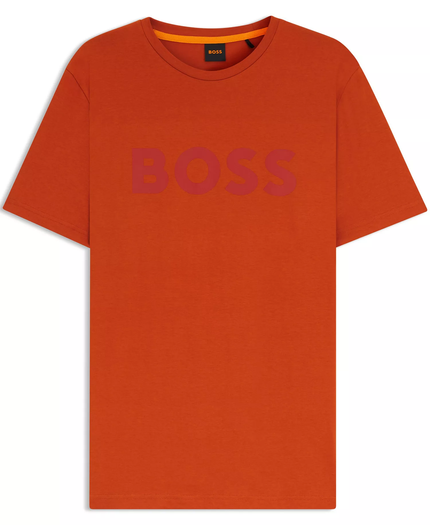 Men's Cotton-Jersey Rubber-Print Logo T-Shirt - Orange - 2XL