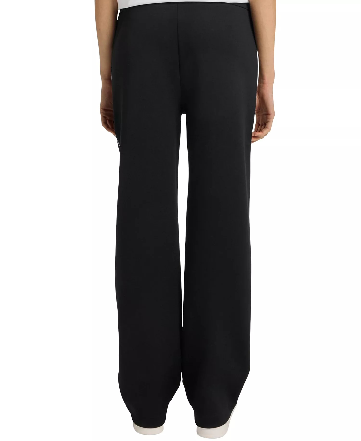 Women's Straight-Fit Tracksuit Pants - Black - M