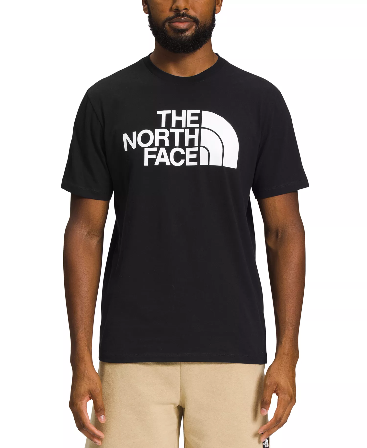 Men's Half-Dome Logo T-Shirt - TNF Black, White - L