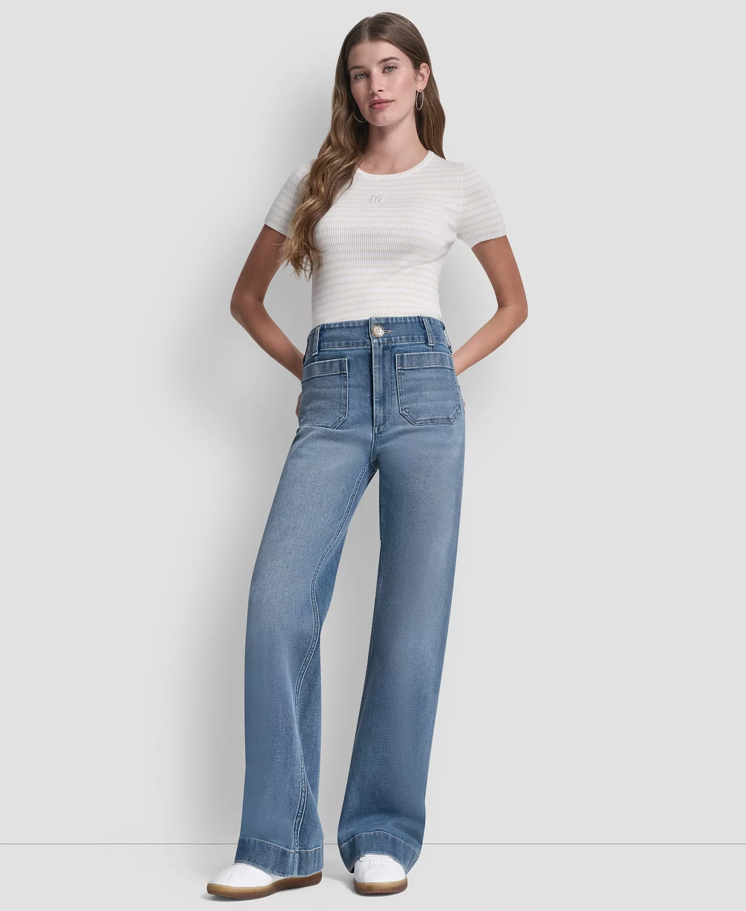 Petite High-Rise Wide Leg Jeans - Baxter - 24P