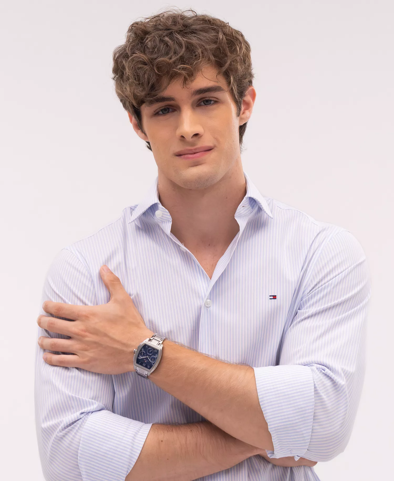 Men's Multifunction Silver Tone Stainless Steel Bracelet Watch, 36mm - Silver - NO SIZE