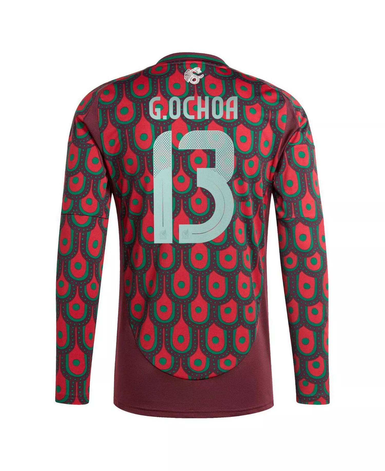 Men's Guillermo Ochoa Burgundy Mexico National Team 2024 Home Replica Player Long Sleeve Jersey - Burgundy - L