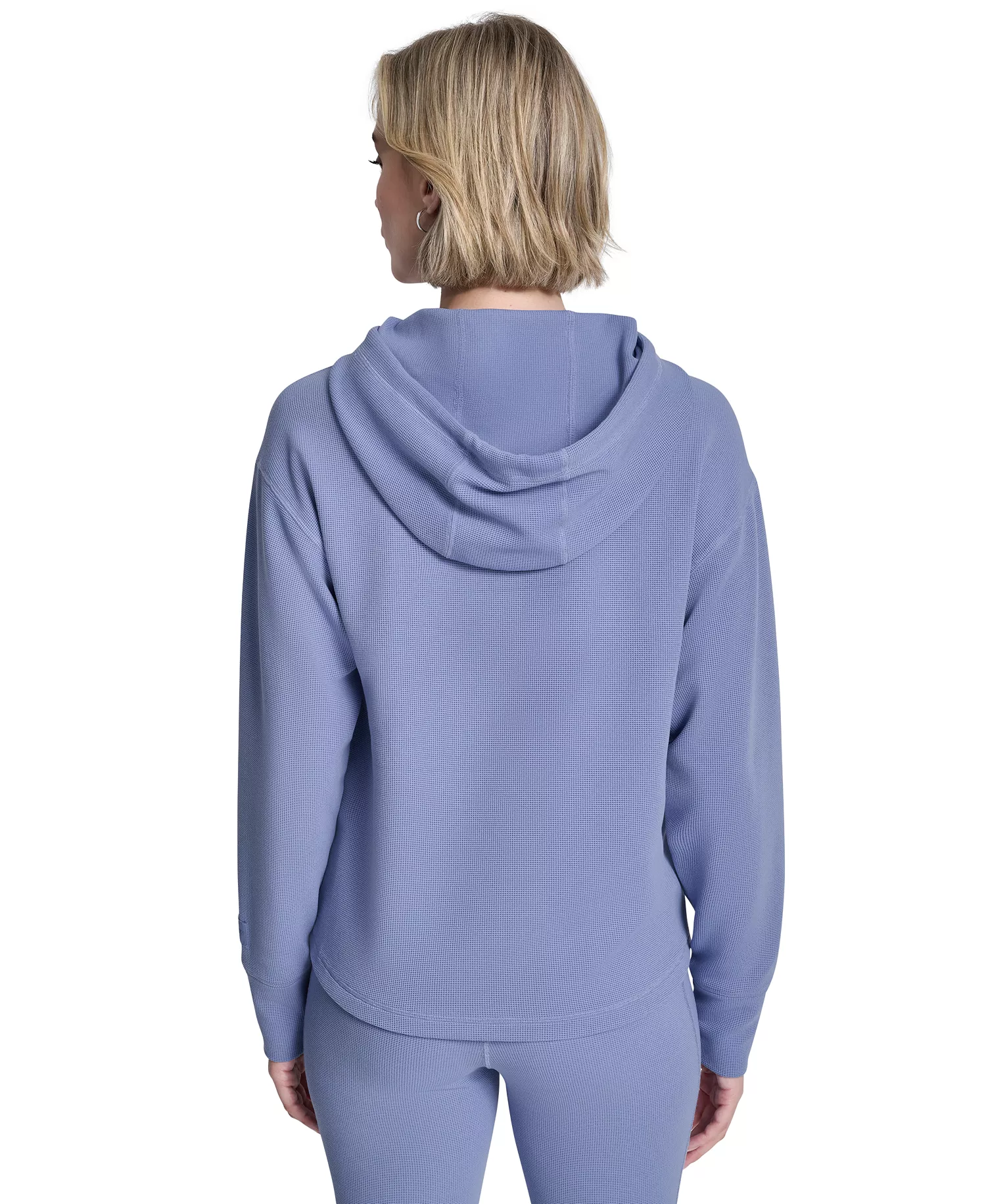 Women's Transcend Thermal V-Inset Hoodie - Bluestone - L